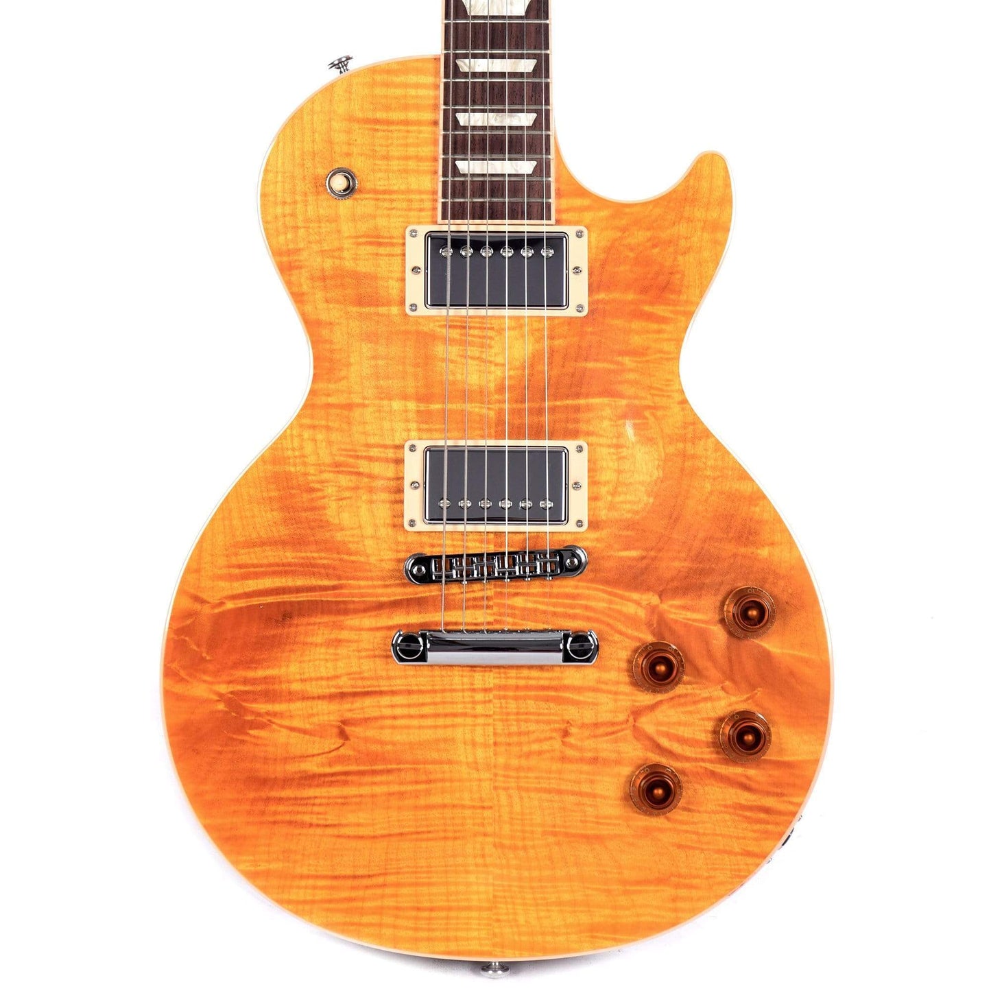 Gibson USA Les Paul Standard 2019 Trans Amber Electric Guitars / Solid Body
