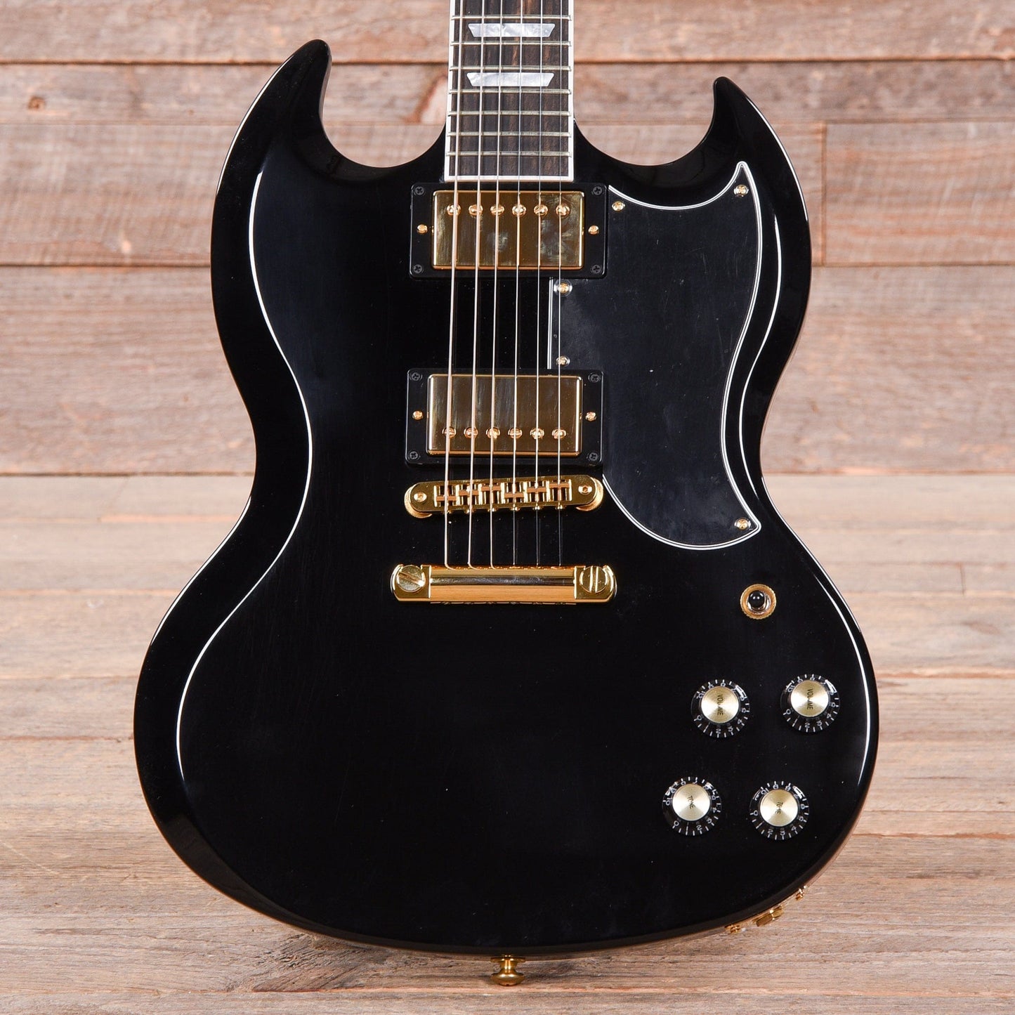 Gibson USA SG Modern Ebony w/Gold Hardware Electric Guitars / Solid Body