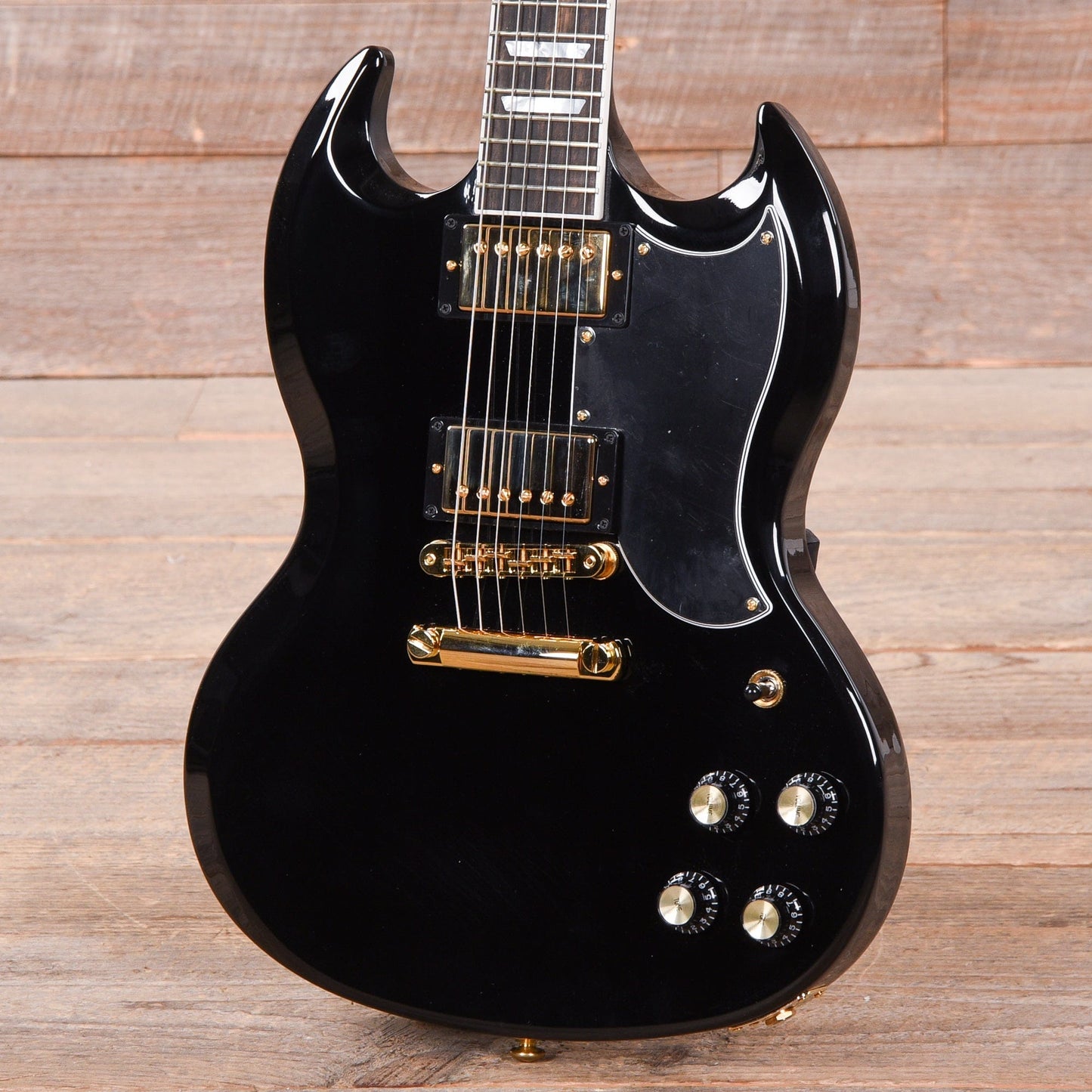 Gibson USA SG Modern Ebony w/Gold Hardware Electric Guitars / Solid Body