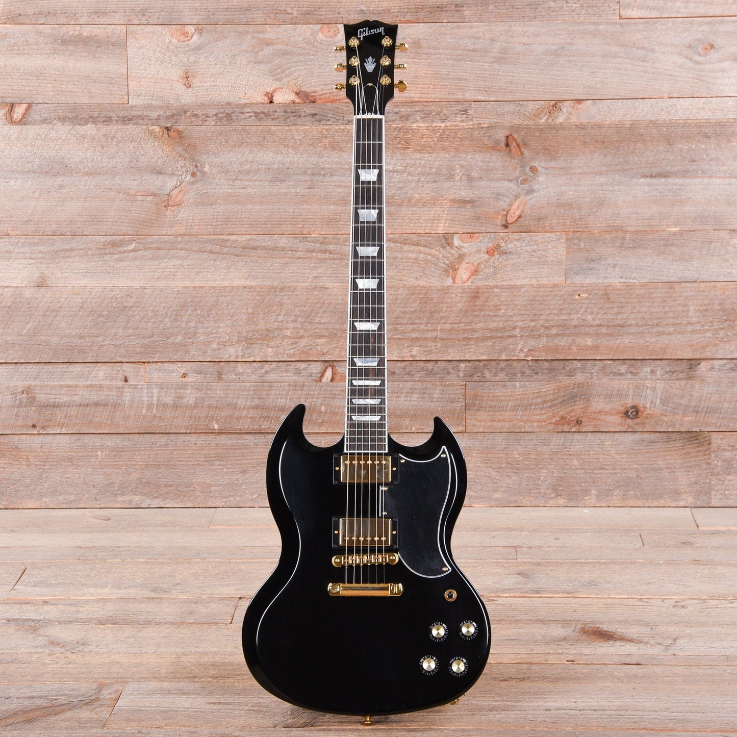 Gibson USA SG Modern Ebony w/Gold Hardware Electric Guitars / Solid Body
