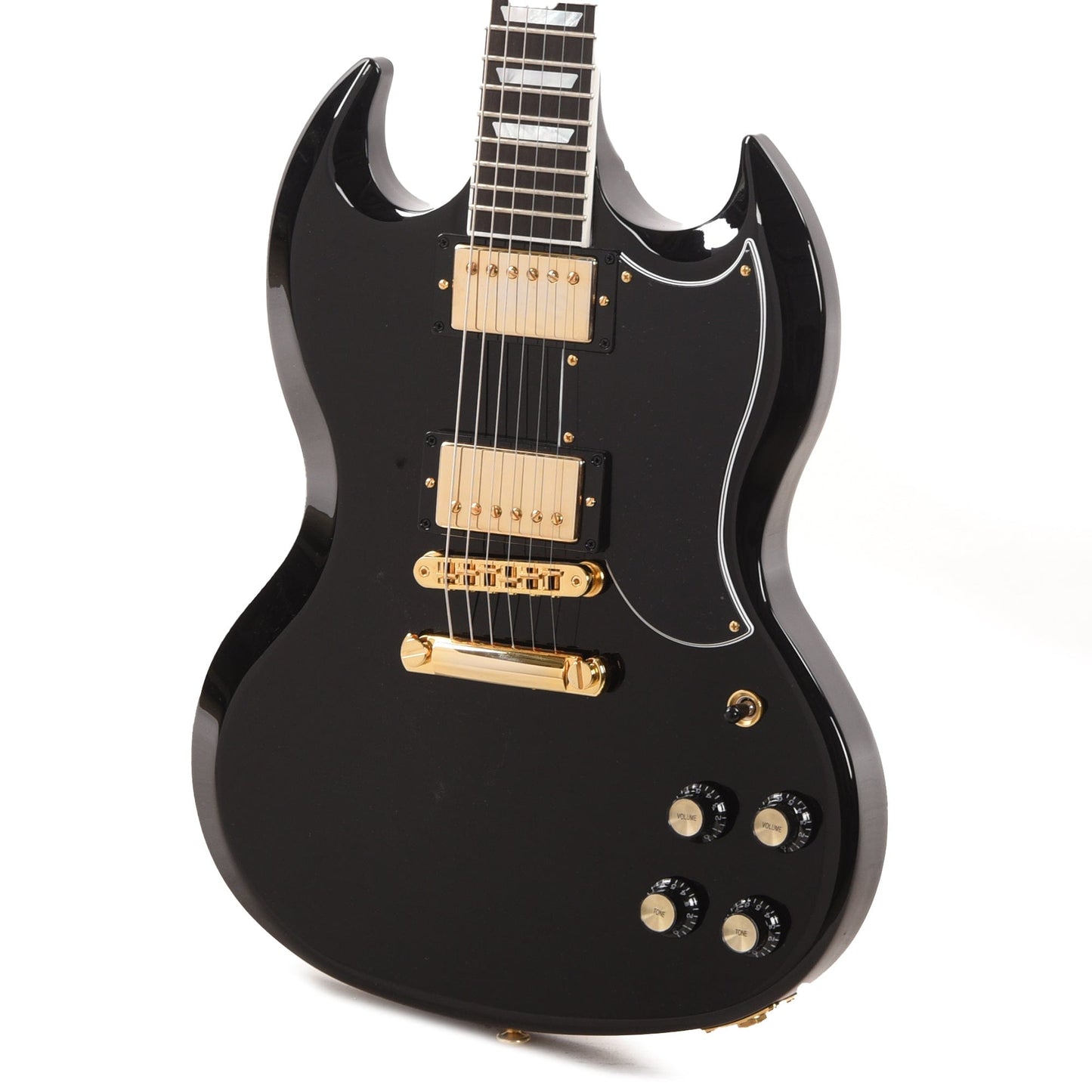 Gibson USA SG Modern Ebony w/Gold Hardware Electric Guitars / Solid Body