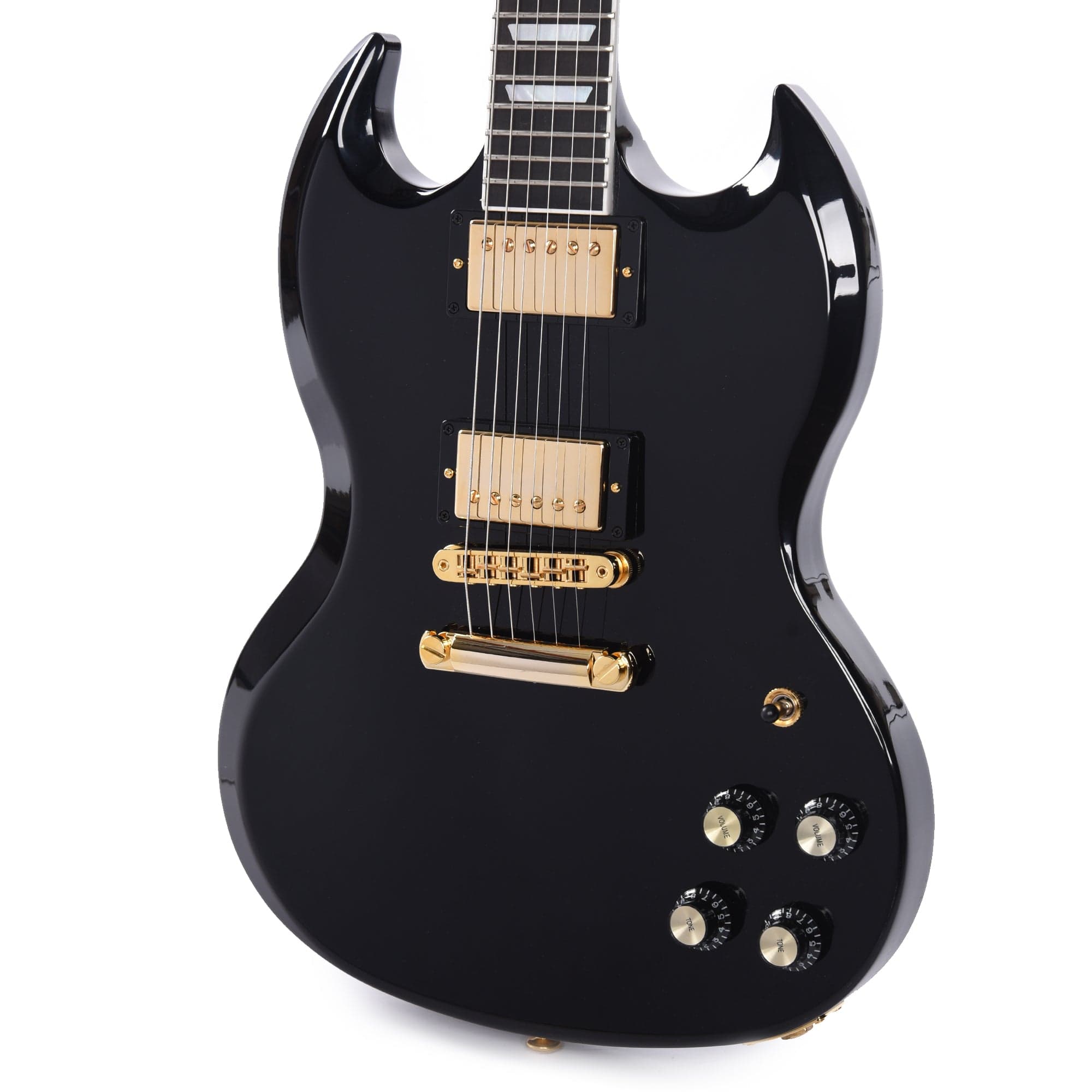 Gibson USA SG Modern Ebony w/Gold Hardware Electric Guitars / Solid Body