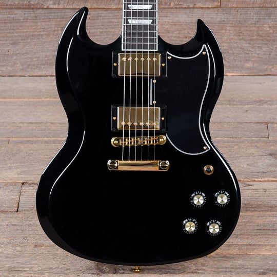 Gibson USA SG Modern Ebony w/Gold Hardware Electric Guitars / Solid Body
