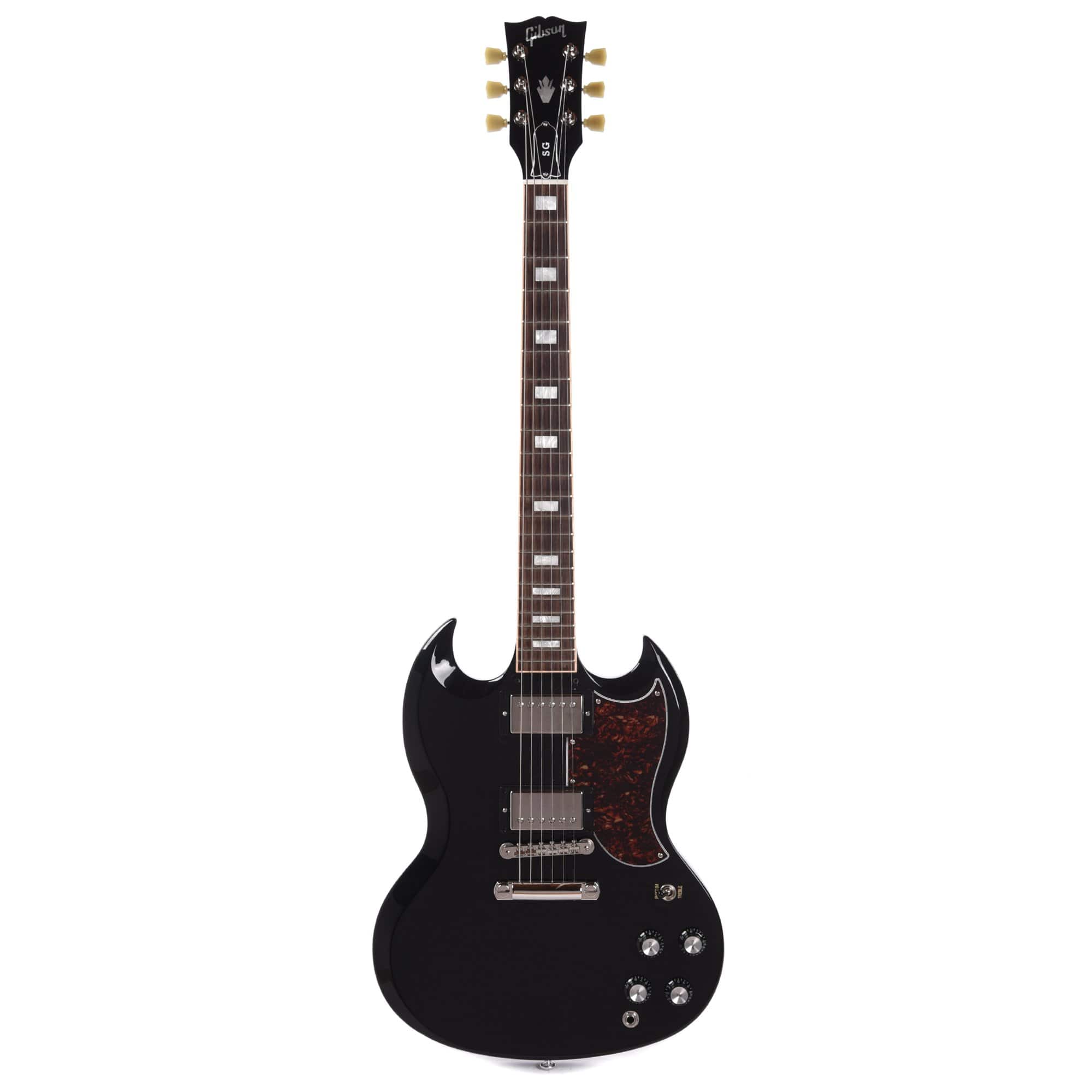 Gibson USA SG Standard Ebony w/Tortoise Pickguard & T-Type Pickups Electric Guitars / Solid Body