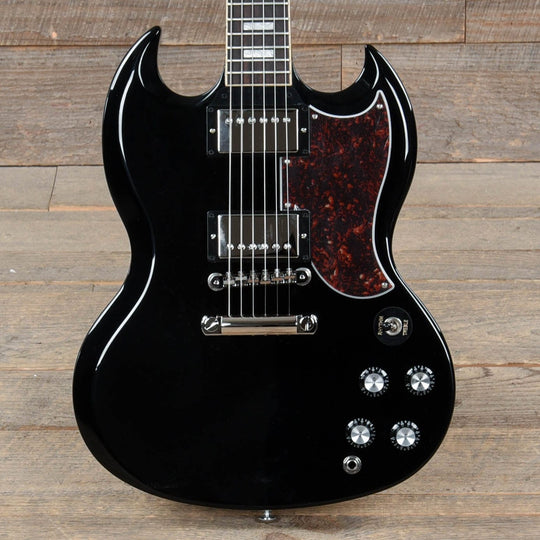 Gibson USA SG Standard Ebony w/Tortoise Pickguard & T-Type Pickups Electric Guitars / Solid Body