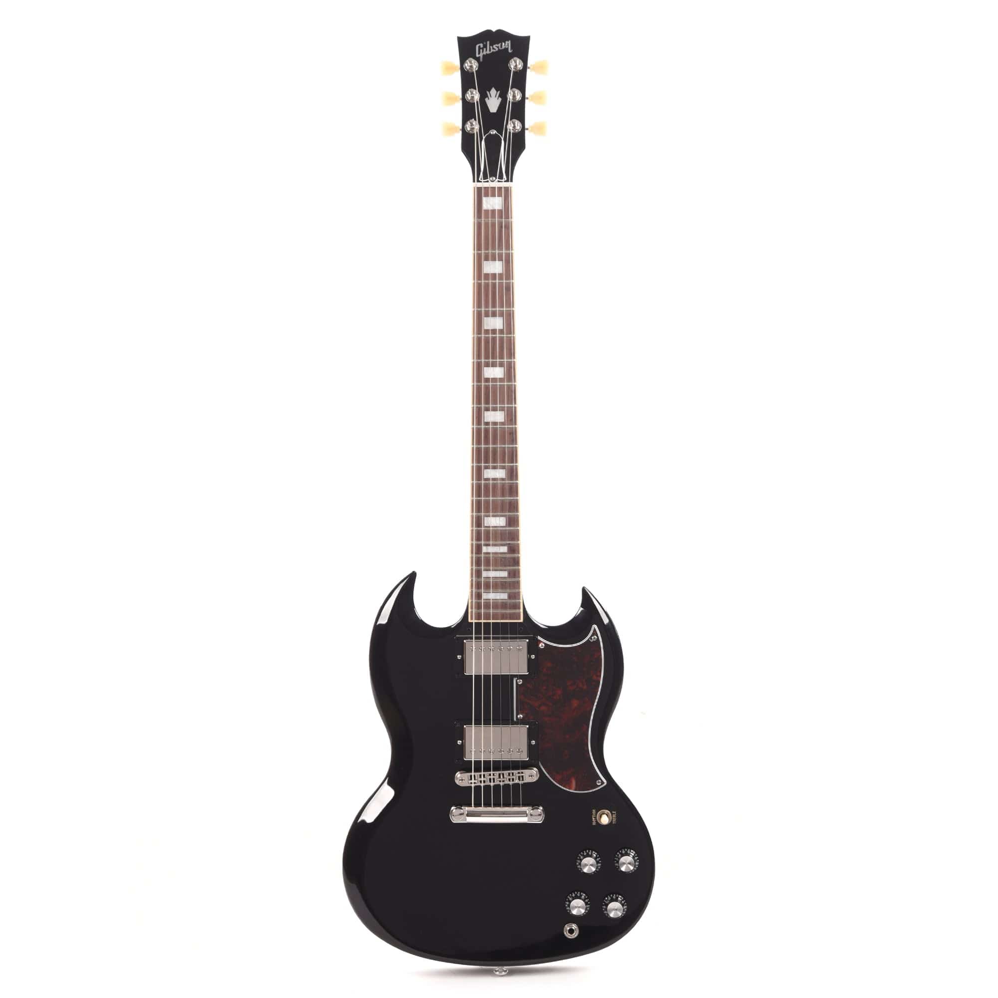 Gibson USA SG Standard Ebony w/Tortoise Pickguard & T-Type Pickups Electric Guitars / Solid Body