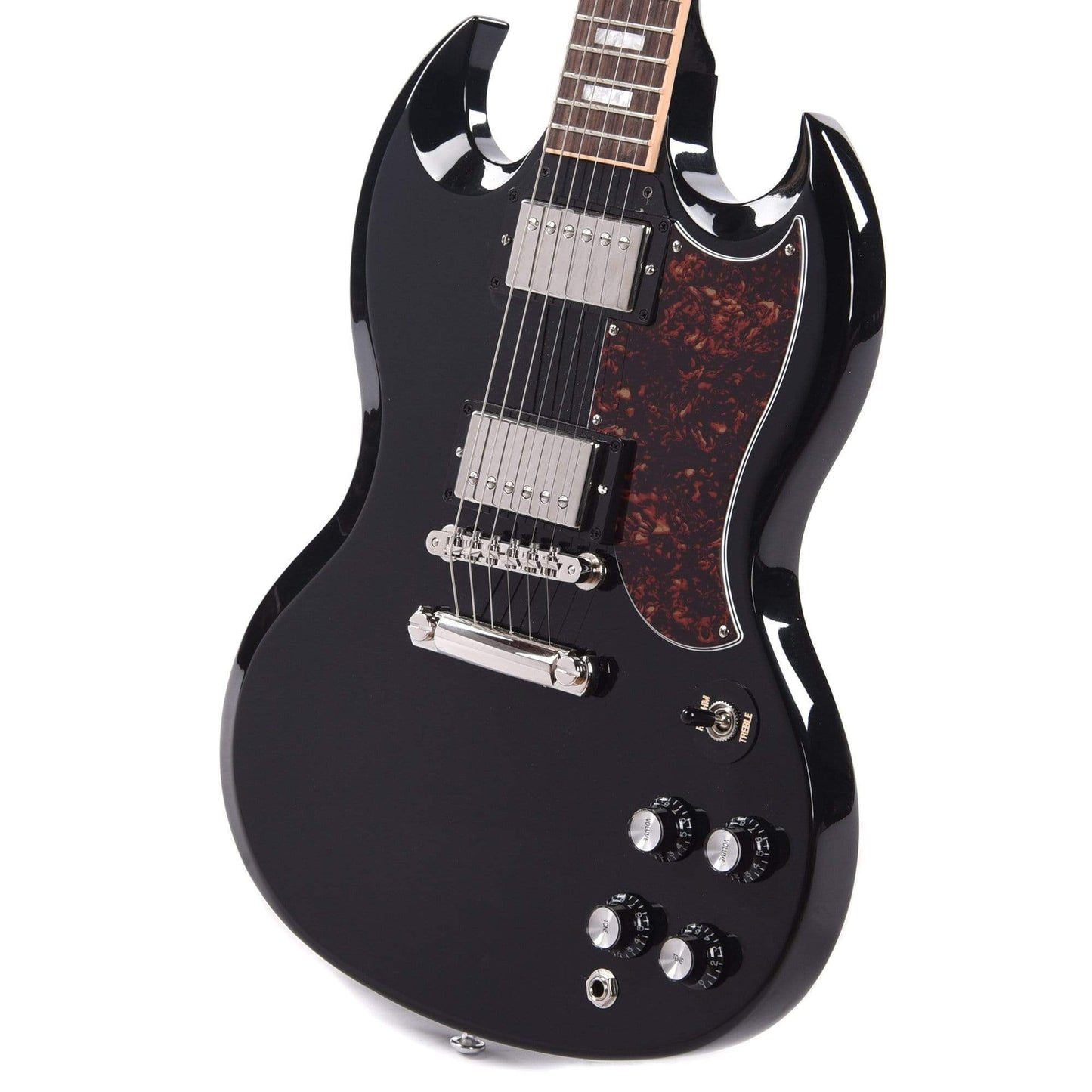 Gibson USA SG Standard Ebony w/Tortoise Pickguard & T-Type Pickups Electric Guitars / Solid Body