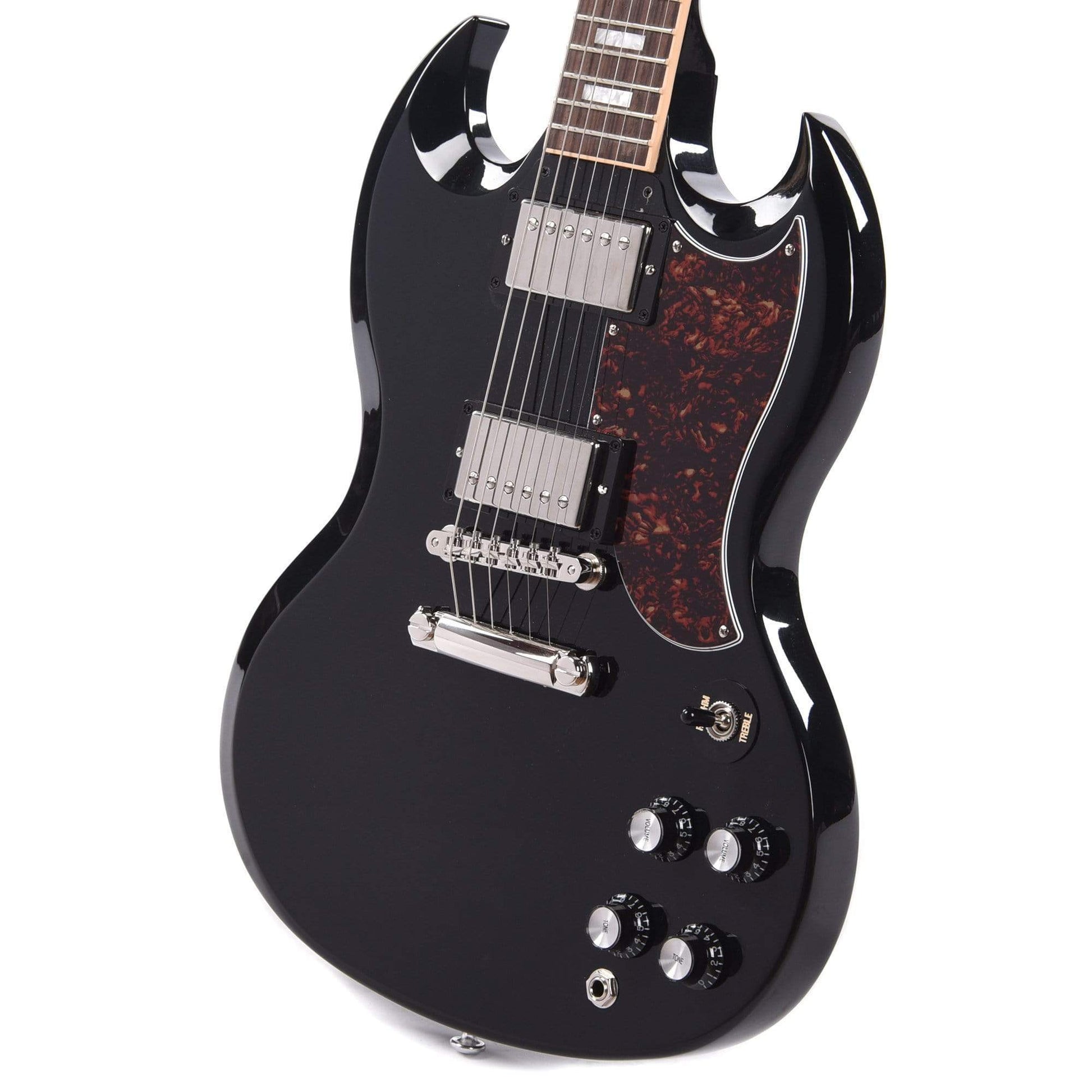 Gibson USA SG Standard Ebony w/Tortoise Pickguard & T-Type Pickups Electric Guitars / Solid Body