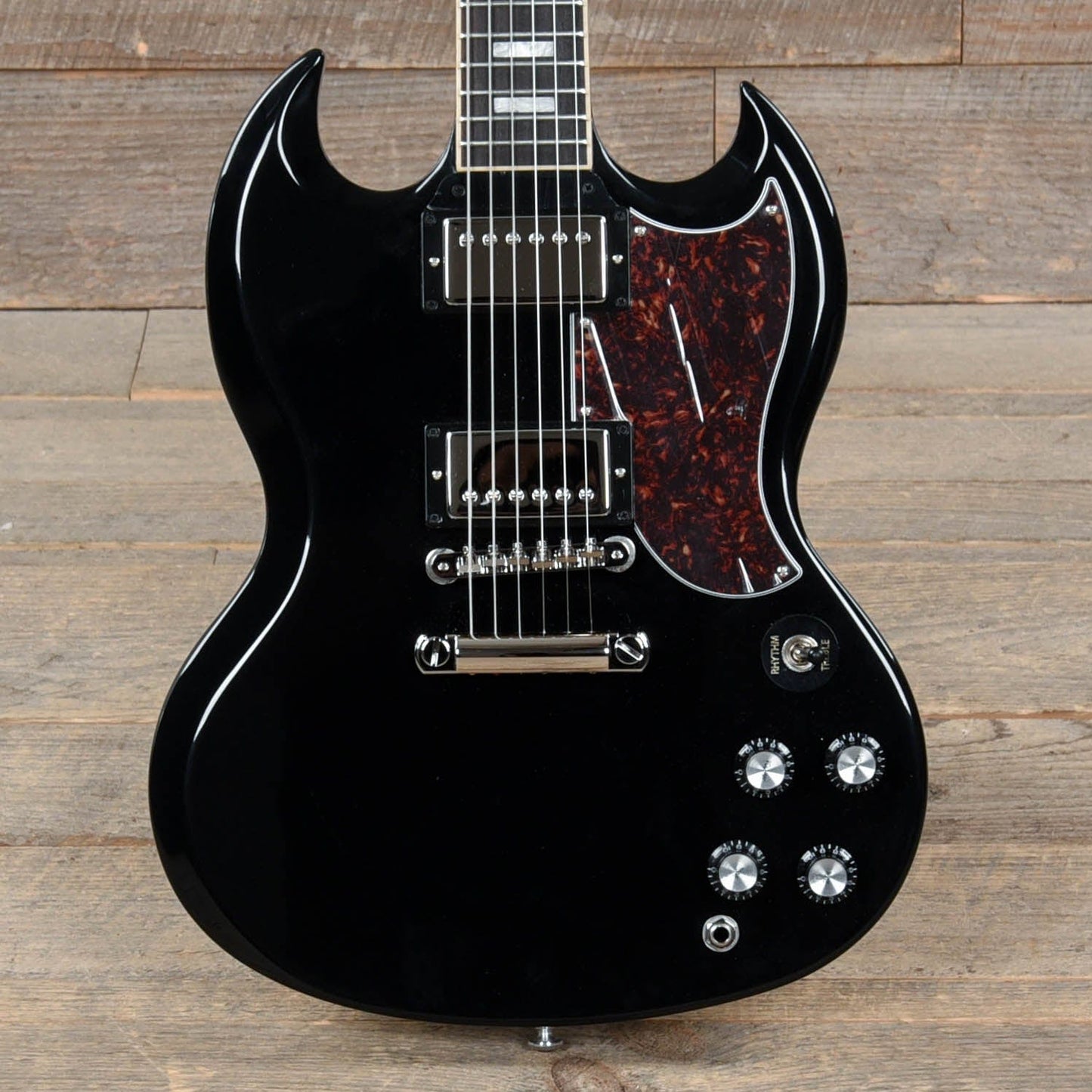 Gibson USA SG Standard Ebony w/Tortoise Pickguard & T-Type Pickups Electric Guitars / Solid Body