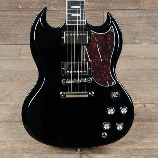 Gibson USA SG Standard Ebony w/Tortoise Pickguard & T-Type Pickups Electric Guitars / Solid Body