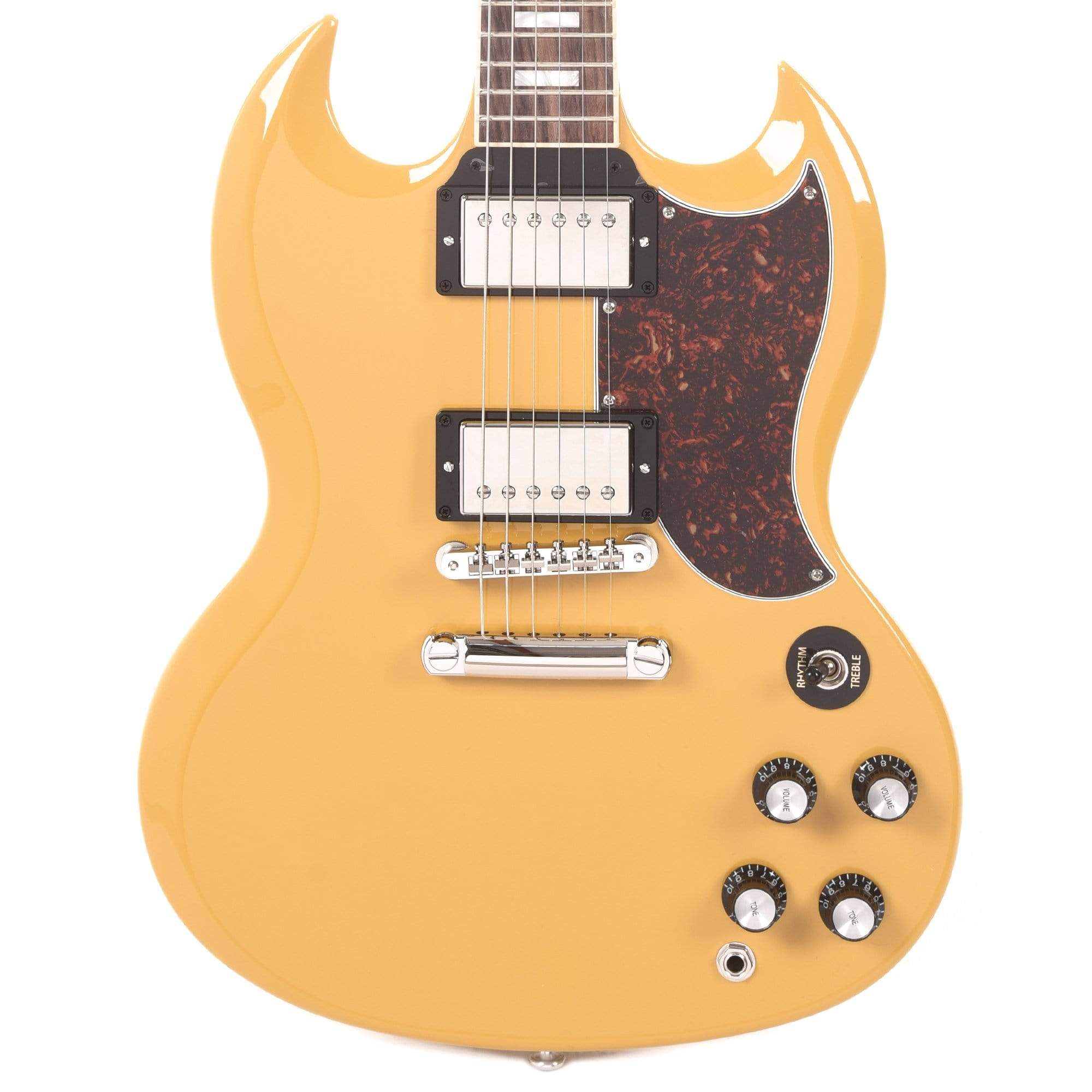 Gibson USA SG Standard Gloss Yellow w/Tortoise Pickguard & T-Type Pickups Electric Guitars / Solid Body