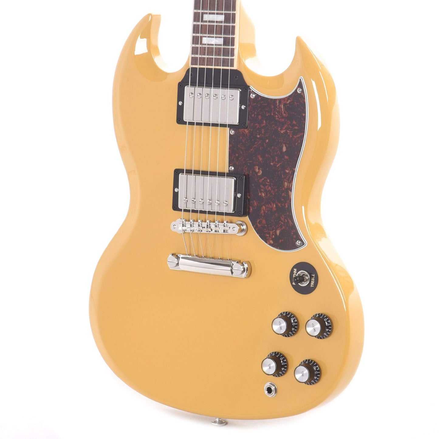 Gibson USA SG Standard Gloss Yellow w/Tortoise Pickguard & T-Type Pickups Electric Guitars / Solid Body