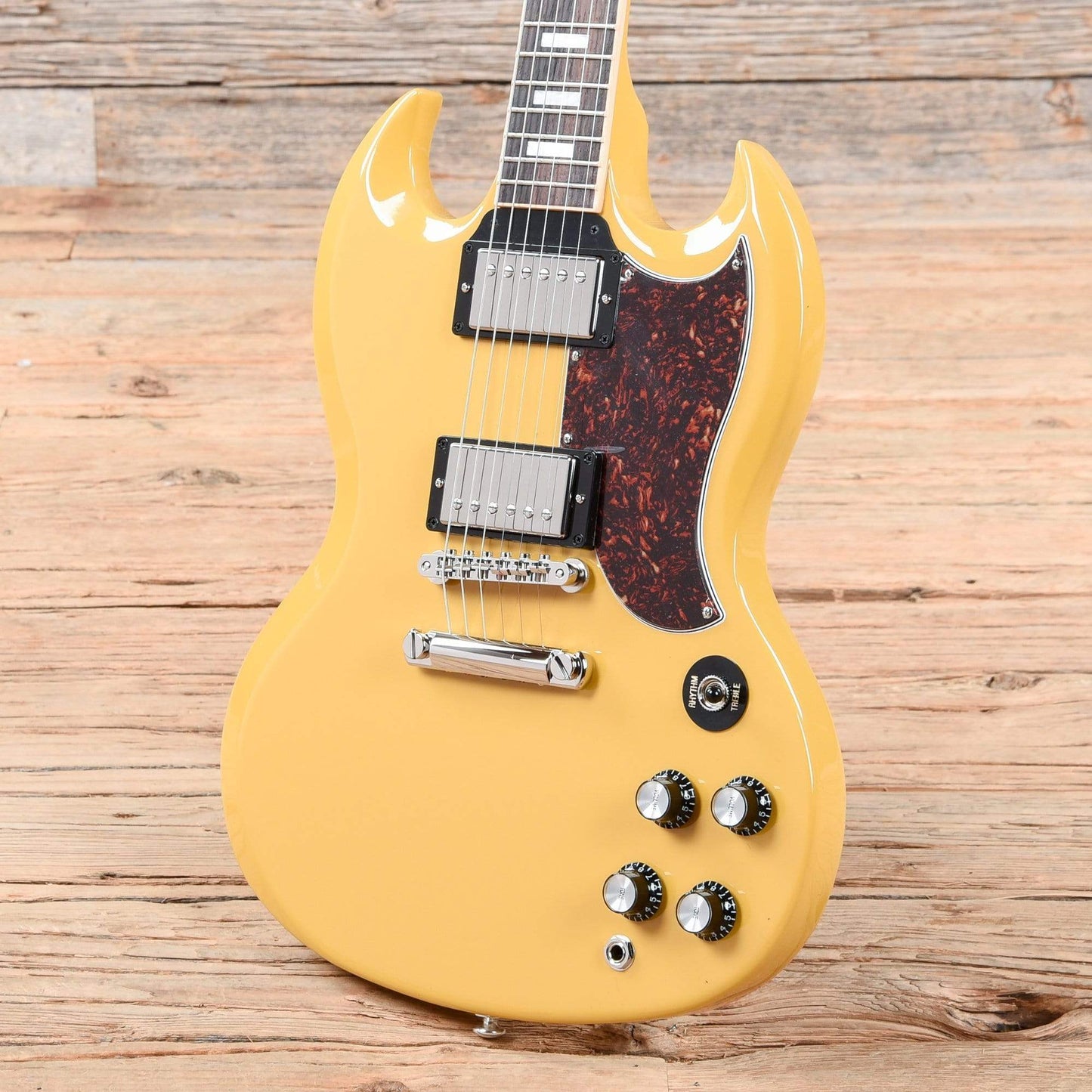 Gibson USA SG Standard Gloss Yellow w/Tortoise Pickguard & T-Type Pickups Electric Guitars / Solid Body