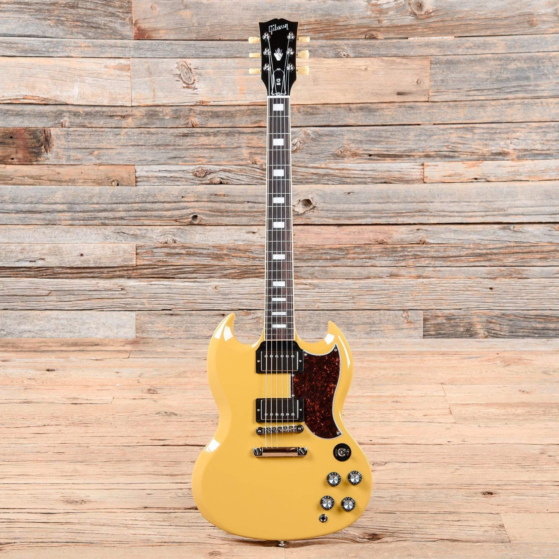 Gibson USA SG Standard Gloss Yellow w/Tortoise Pickguard & T-Type Pickups Electric Guitars / Solid Body
