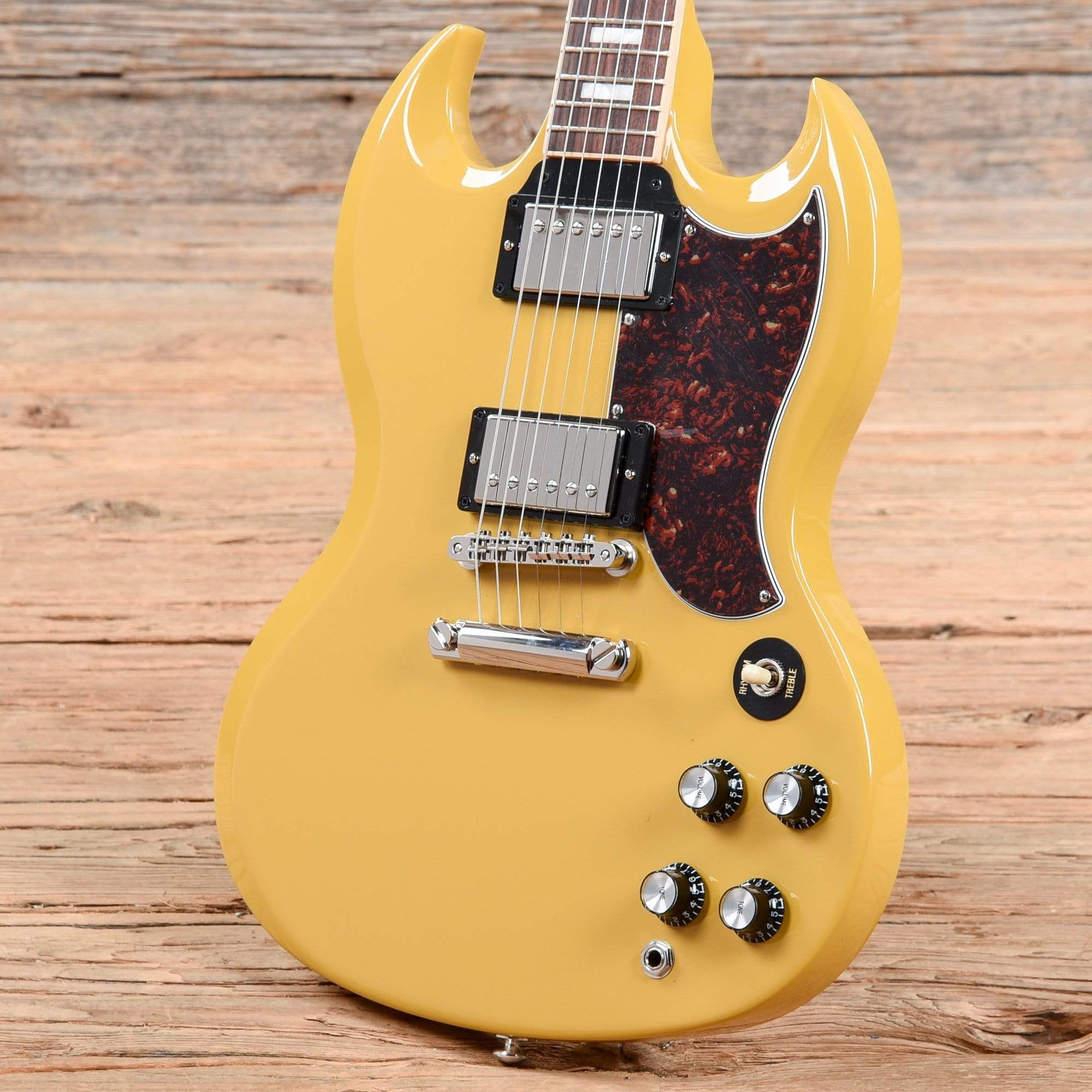 Gibson USA SG Standard Gloss Yellow w/Tortoise Pickguard & T-Type