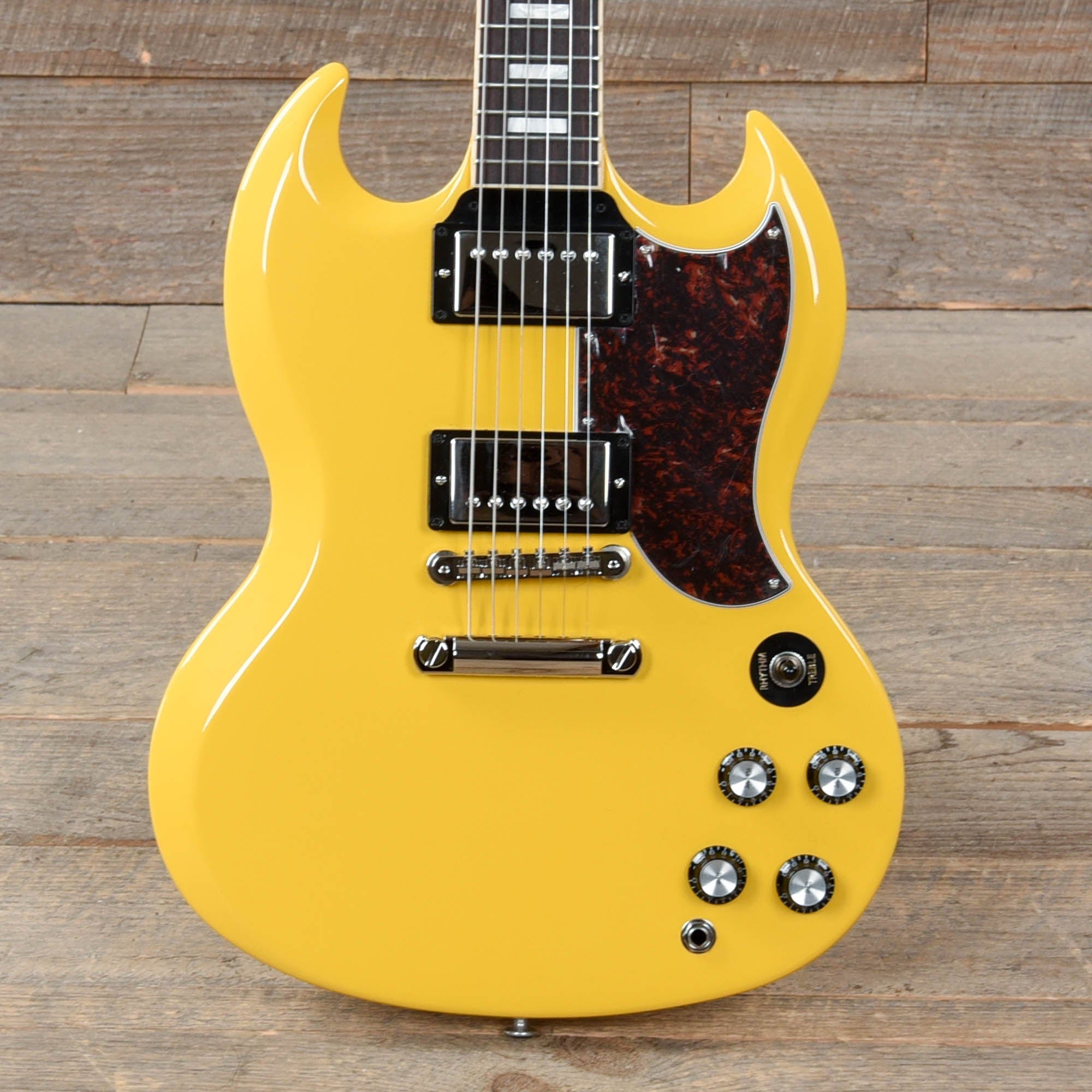 Gibson USA SG Standard Gloss Yellow w/Tortoise Pickguard & T-Type Pickups Electric Guitars / Solid Body