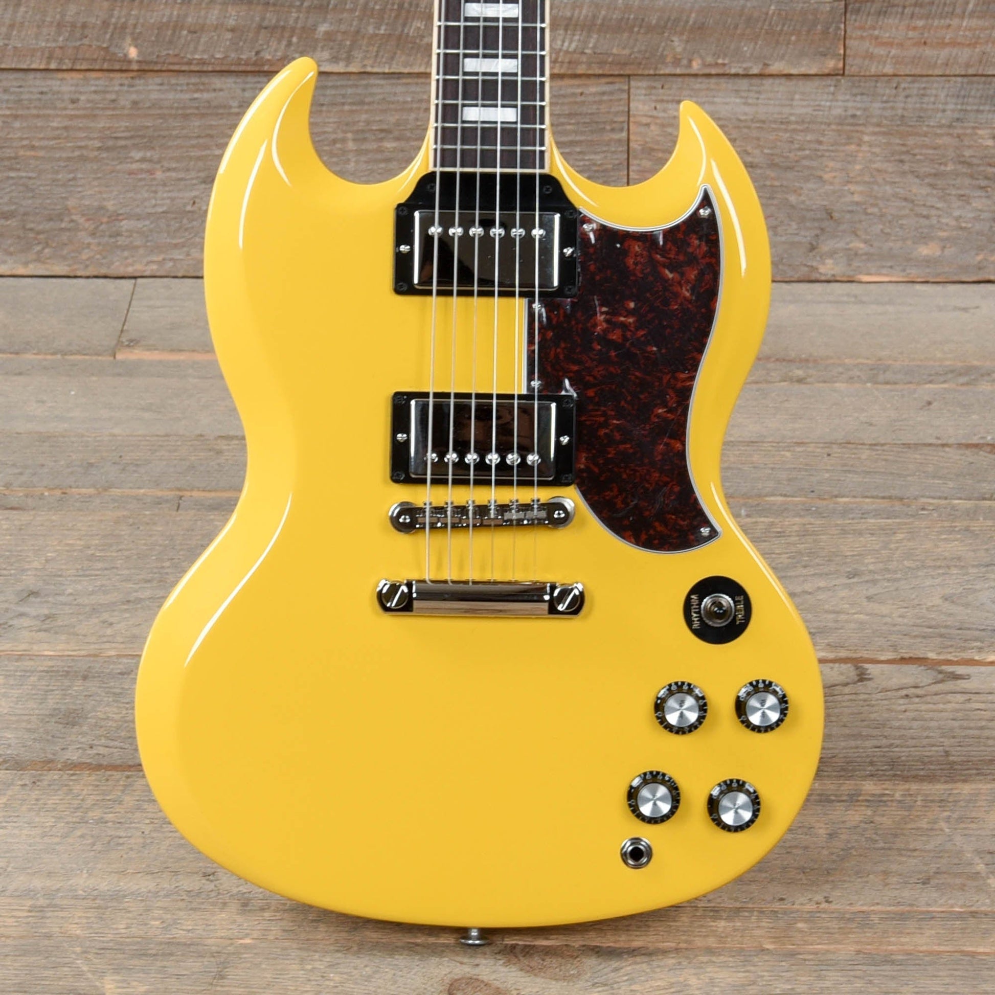 Gibson USA SG Standard Gloss Yellow w/Tortoise Pickguard & T-Type Pickups Electric Guitars / Solid Body
