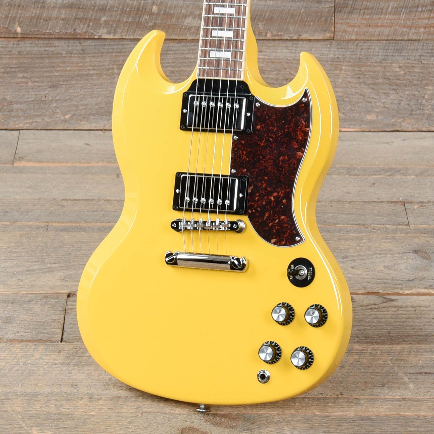 Gibson USA SG Standard Gloss Yellow w/Tortoise Pickguard & T-Type Pickups Electric Guitars / Solid Body