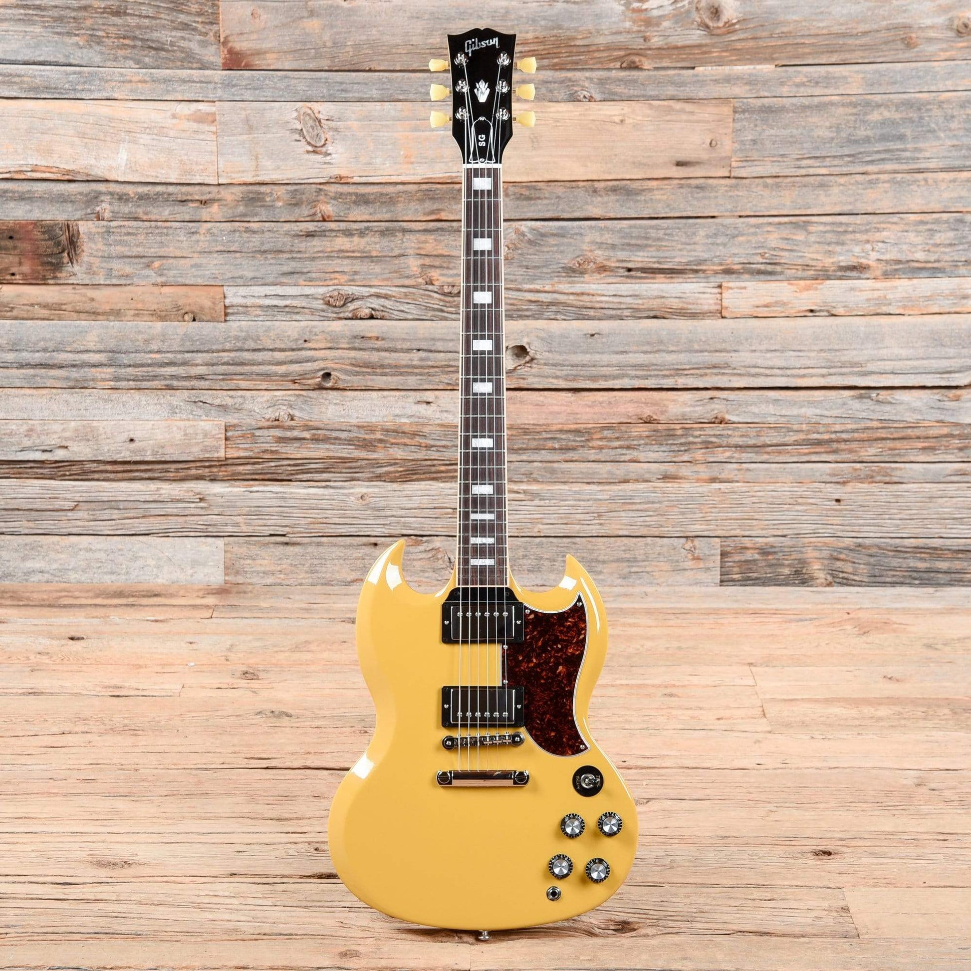 Gibson USA SG Standard Gloss Yellow w/Tortoise Pickguard & T-Type Pickups Electric Guitars / Solid Body