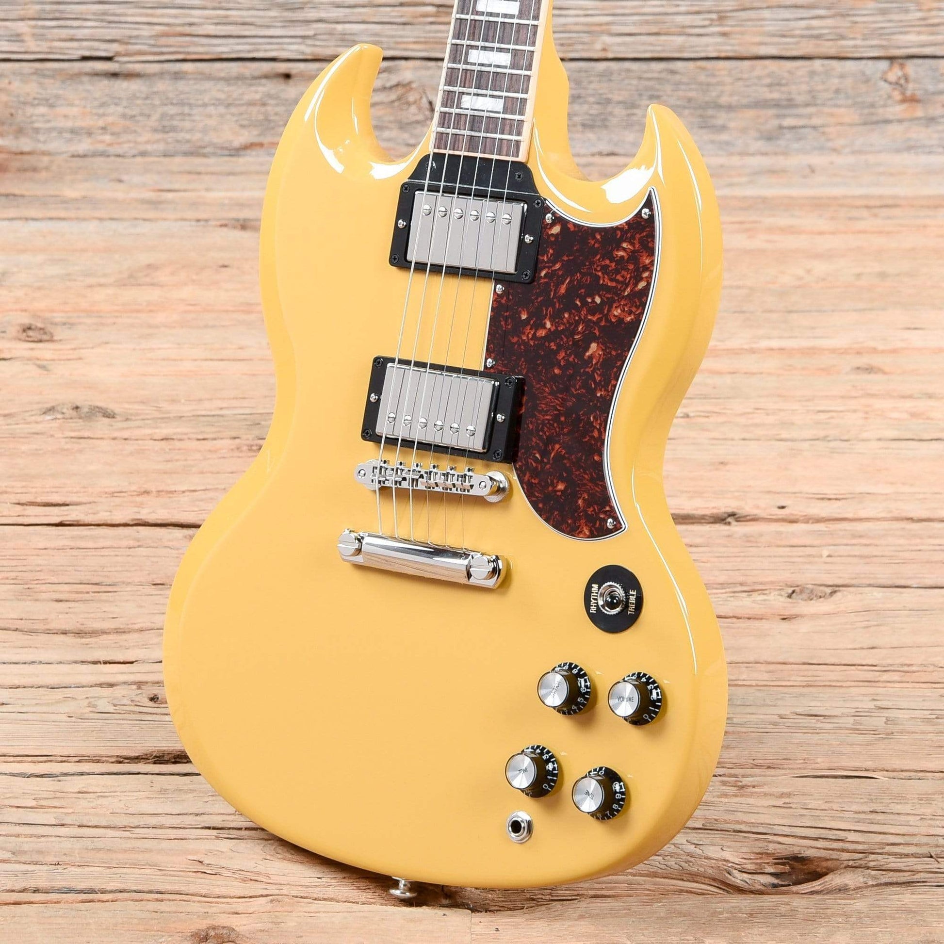 Gibson USA SG Standard Gloss Yellow w/Tortoise Pickguard & T-Type Pickups Electric Guitars / Solid Body