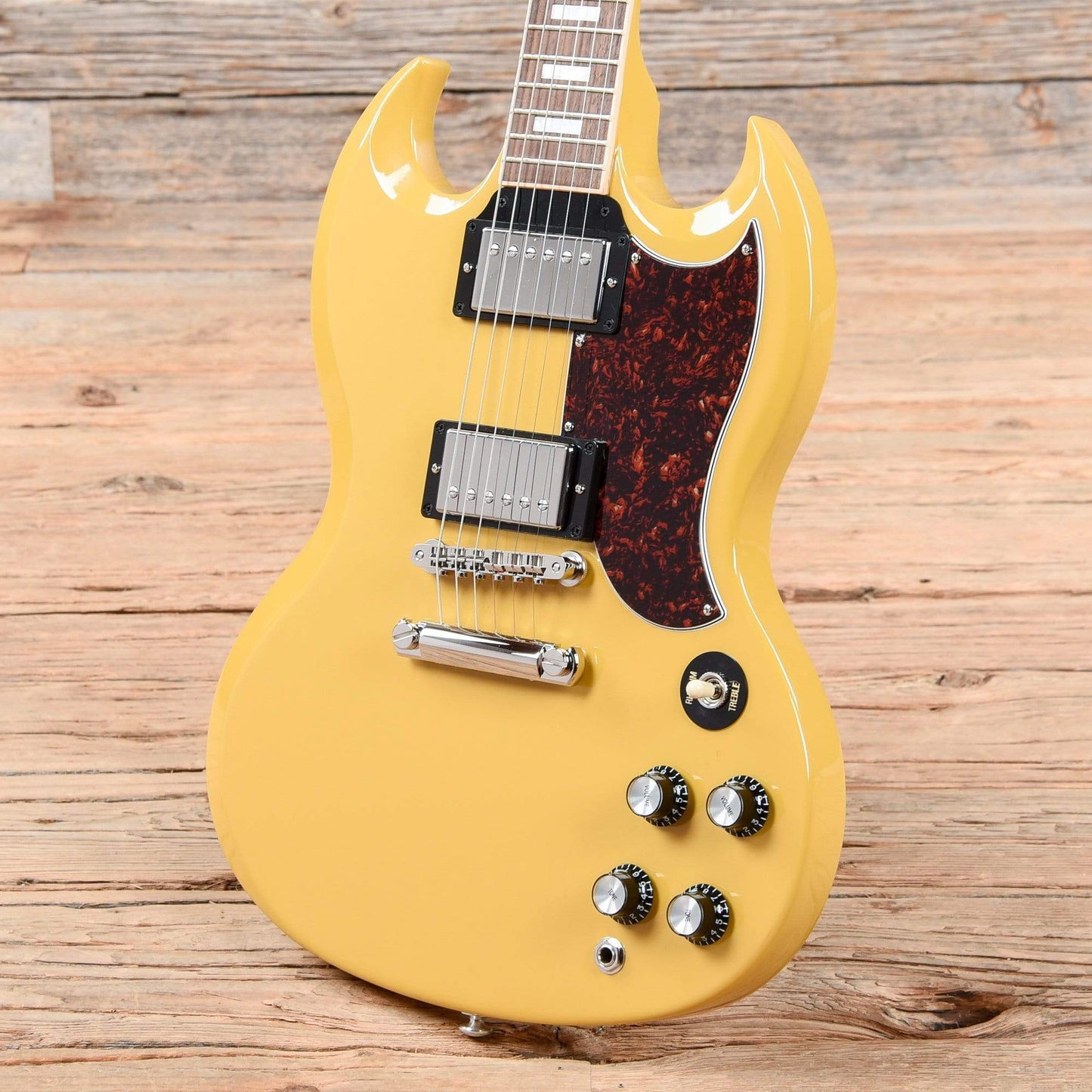 Gibson USA SG Standard Gloss Yellow w/Tortoise Pickguard & T-Type Pickups Electric Guitars / Solid Body