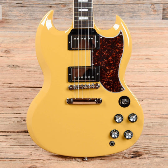 Gibson USA SG Standard Gloss Yellow w/Tortoise Pickguard & T-Type Pickups Electric Guitars / Solid Body