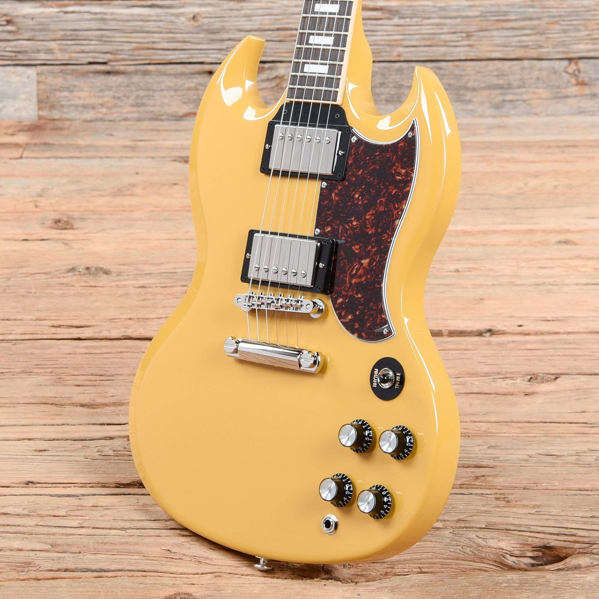 Gibson USA SG Standard Gloss Yellow w/Tortoise Pickguard & T-Type Pickups Electric Guitars / Solid Body