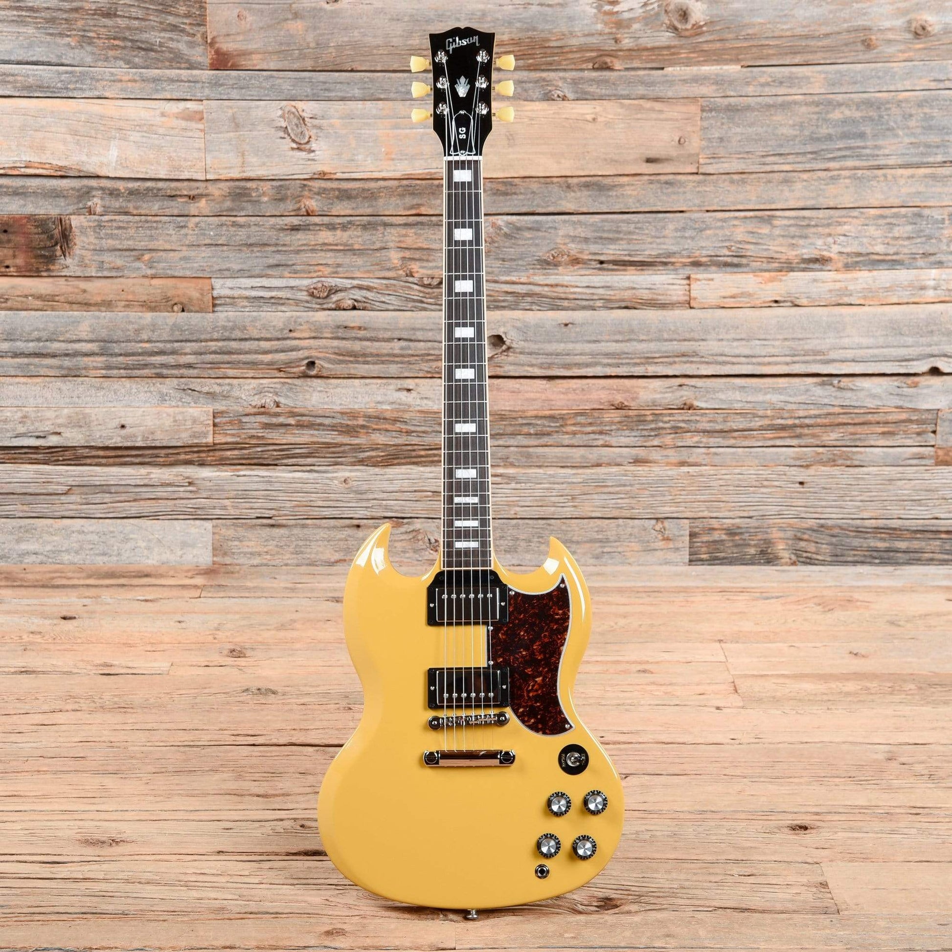 Gibson USA SG Standard Gloss Yellow w/Tortoise Pickguard & T-Type Pickups Electric Guitars / Solid Body