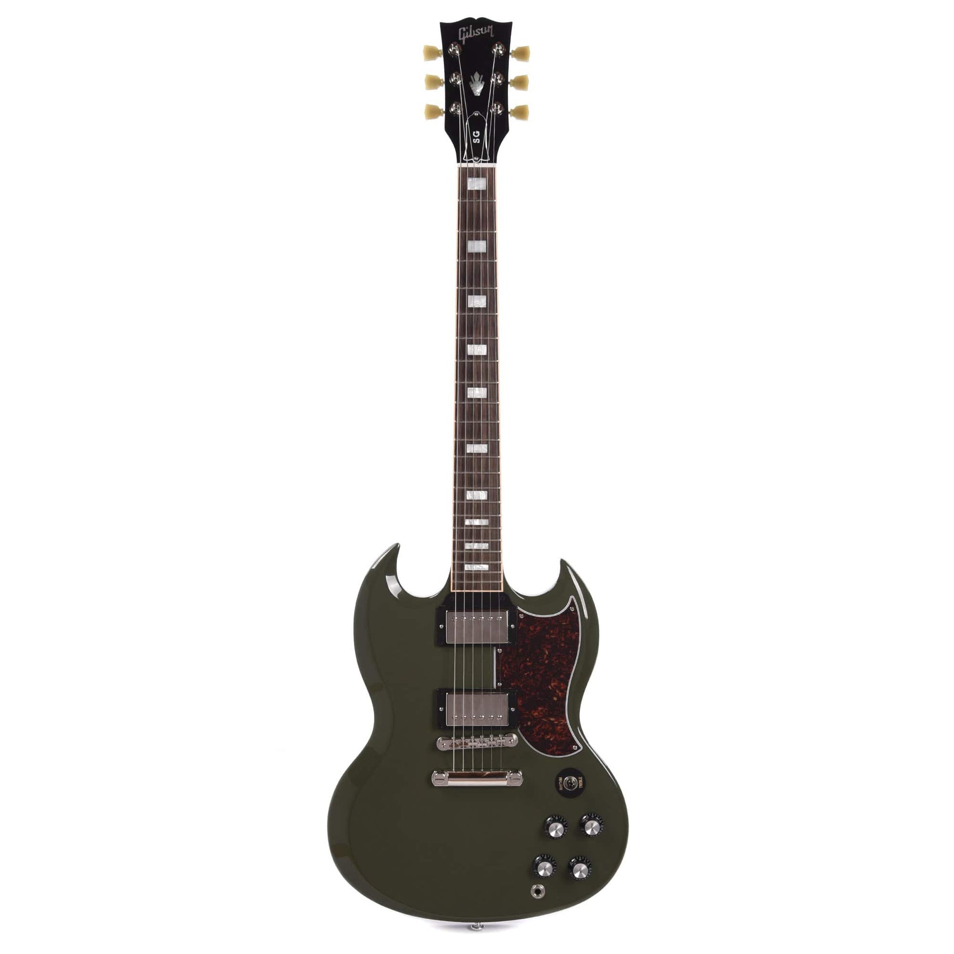 Gibson USA SG Standard Olive Drab w/Tortoise Pickguard & T-Type Pickups FACTORY Electric Guitars / Solid Body