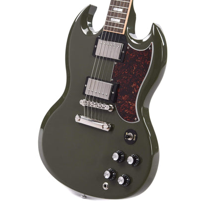 Gibson USA SG Standard Olive Drab w/Tortoise Pickguard & T-Type Pickups FACTORY Electric Guitars / Solid Body