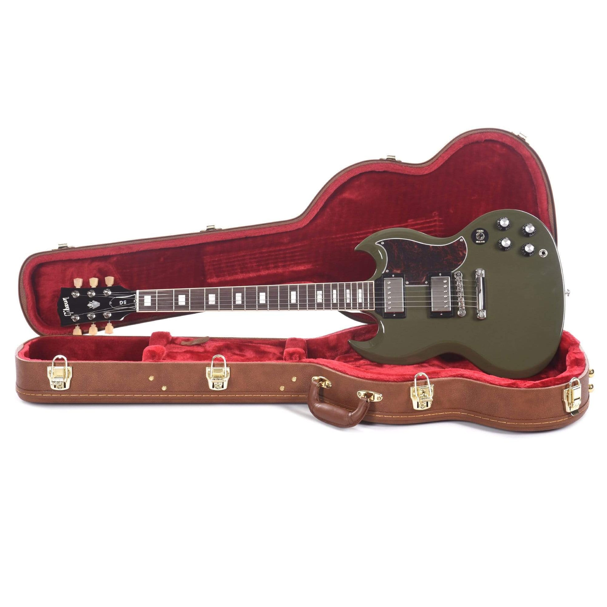 Gibson USA SG Standard Olive Drab w/Tortoise Pickguard & T-Type Pickups Electric Guitars / Solid Body