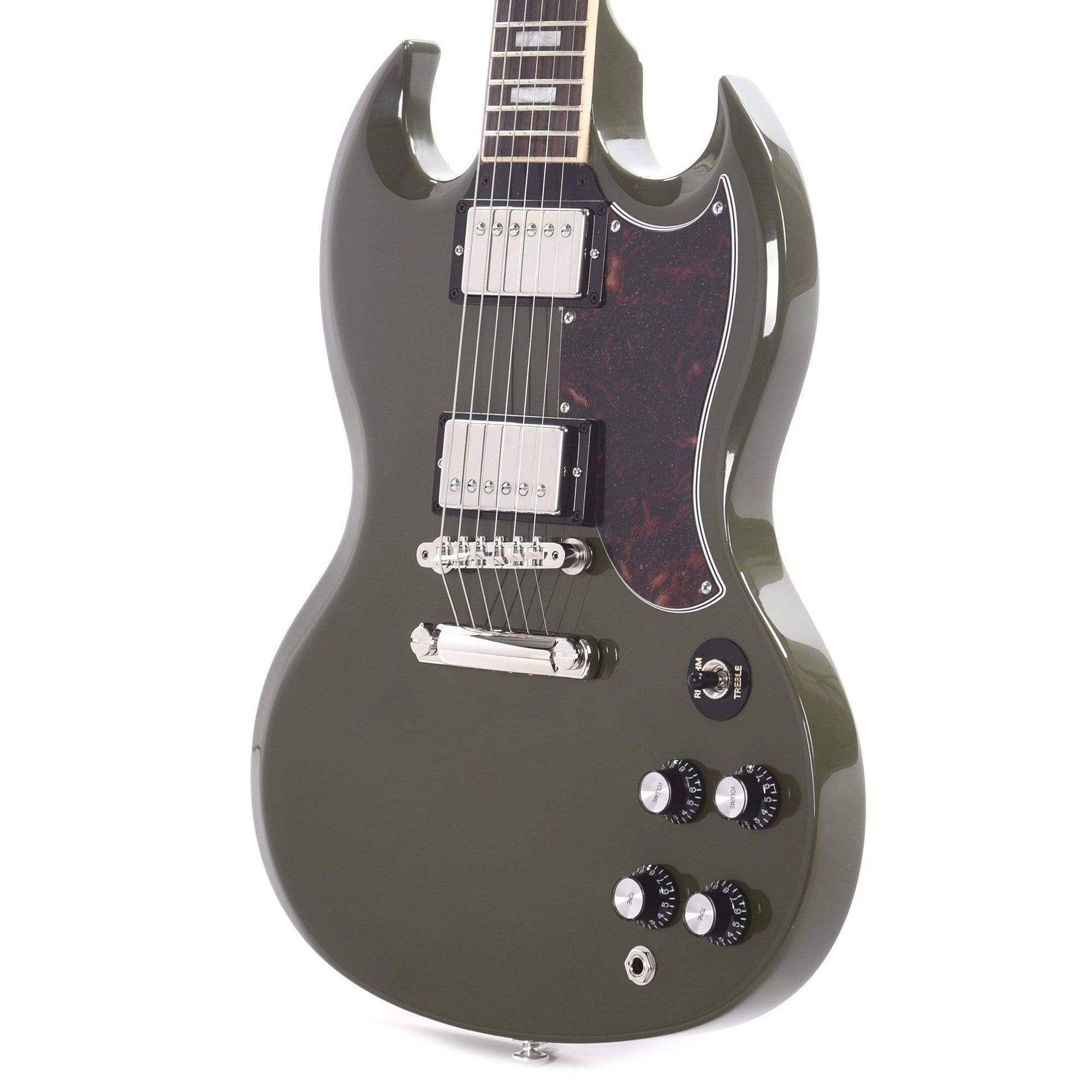 Gibson USA SG Standard Olive Drab w/Tortoise Pickguard & T-Type Pickups Electric Guitars / Solid Body
