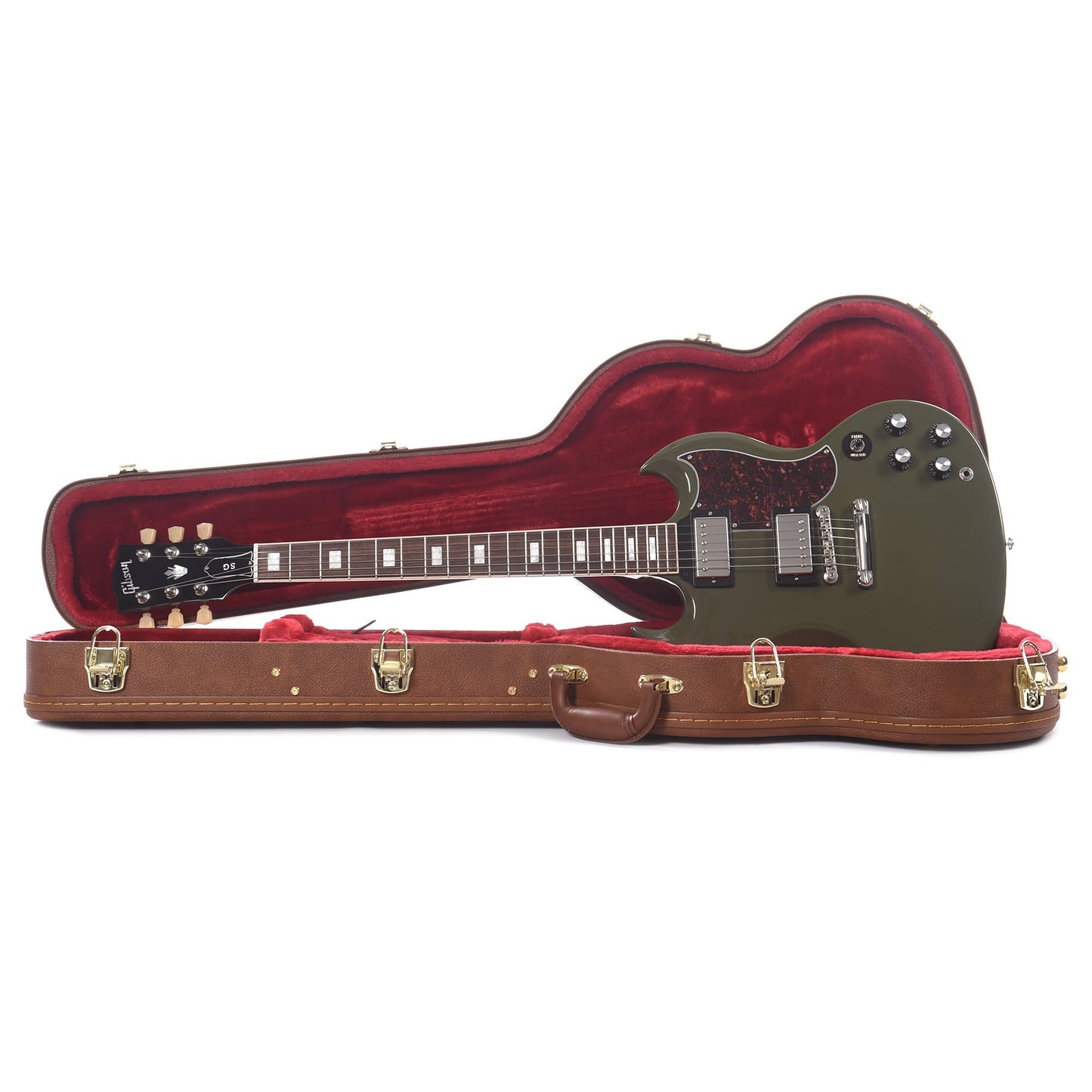 Gibson USA SG Standard Olive Drab w/Tortoise Pickguard & T-Type Pickups Electric Guitars / Solid Body