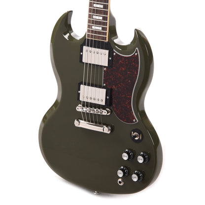 Gibson USA SG Standard Olive Drab w/Tortoise Pickguard & T-Type Pickups Electric Guitars / Solid Body