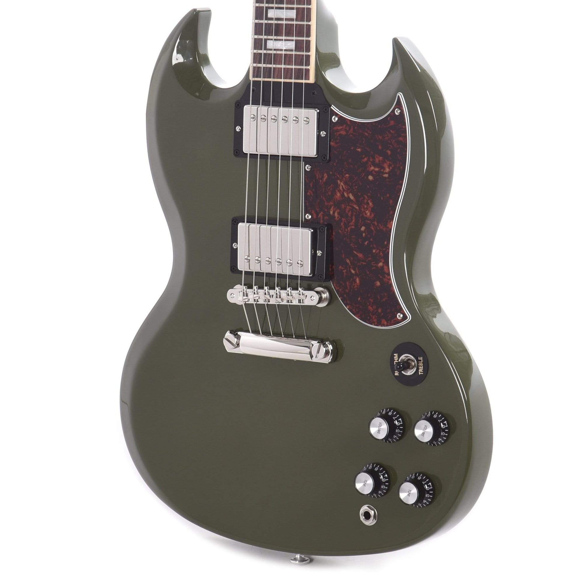 Gibson USA SG Standard Olive Drab w/Tortoise Pickguard & T-Type Pickups Electric Guitars / Solid Body