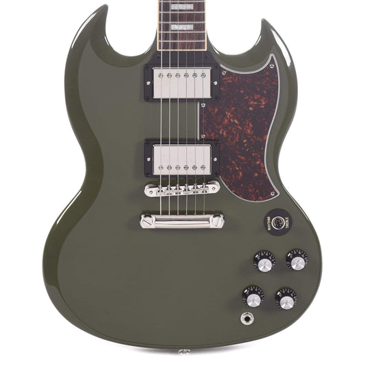 Gibson USA SG Standard Olive Drab w/Tortoise Pickguard & T-Type Pickups Electric Guitars / Solid Body
