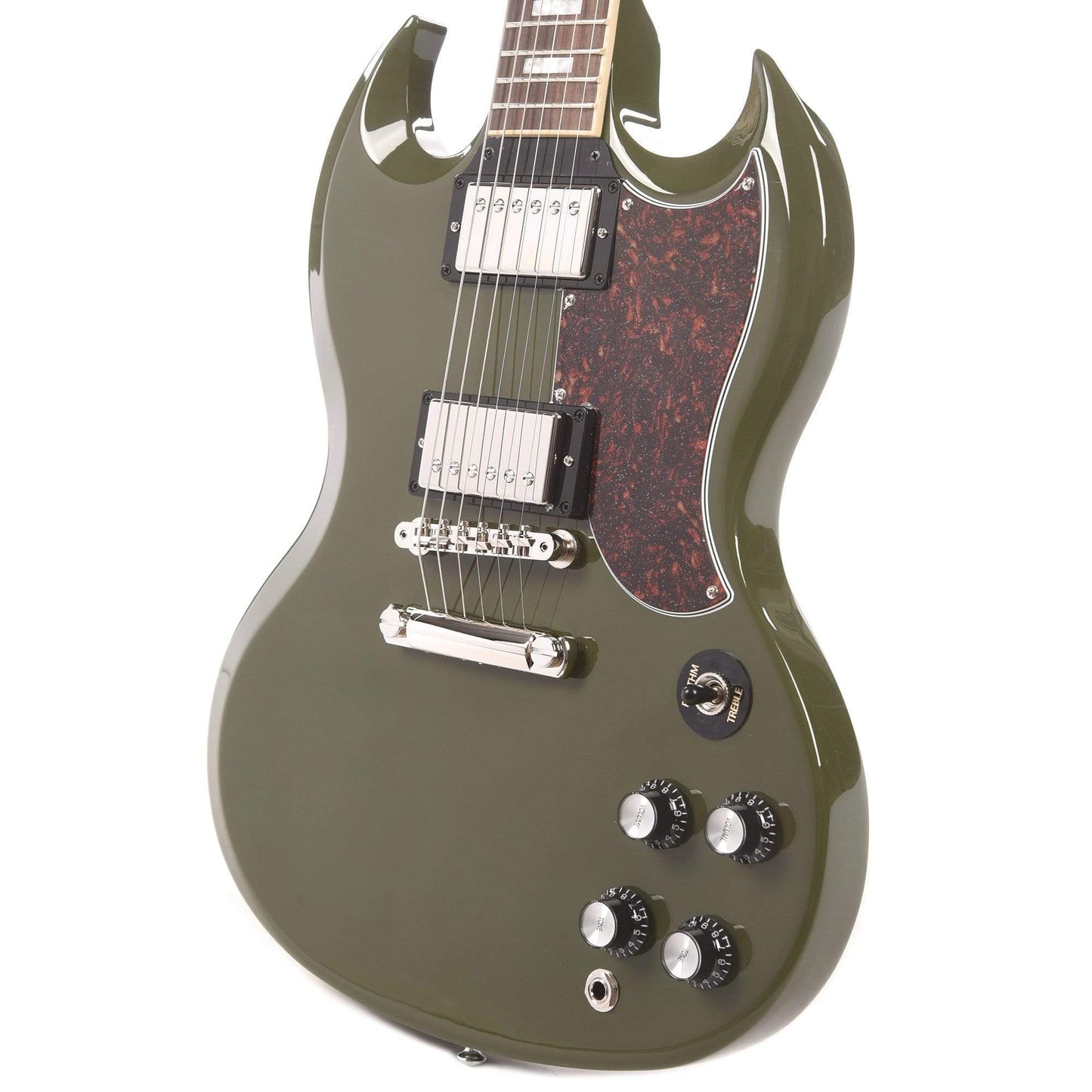 Gibson USA SG Standard Olive Drab w/Tortoise Pickguard & T-Type Pickups Electric Guitars / Solid Body