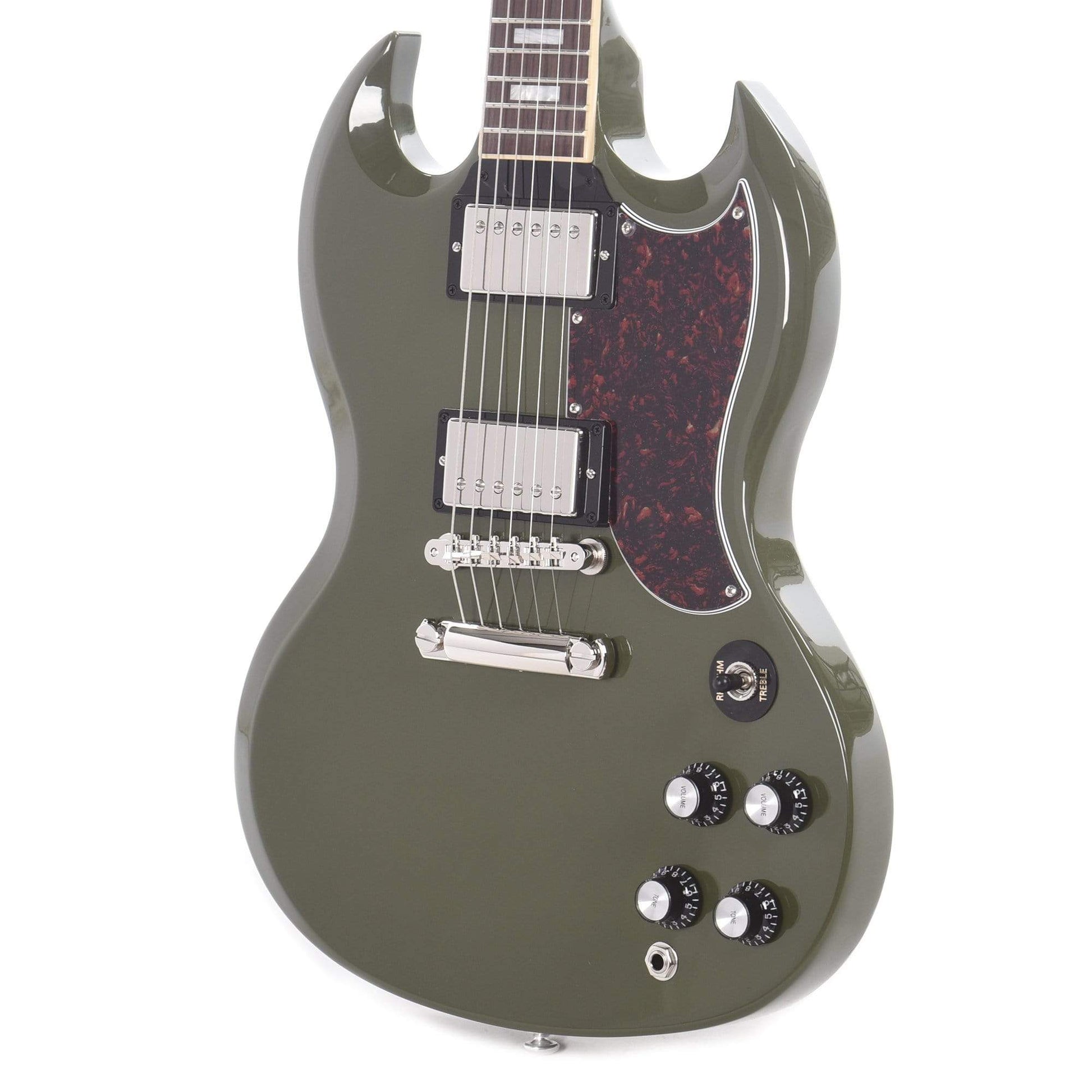 Gibson USA SG Standard Olive Drab w/Tortoise Pickguard & T-Type Pickups Electric Guitars / Solid Body