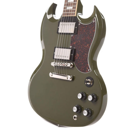 Gibson USA SG Standard Olive Drab w/Tortoise Pickguard & T-Type Pickups Electric Guitars / Solid Body