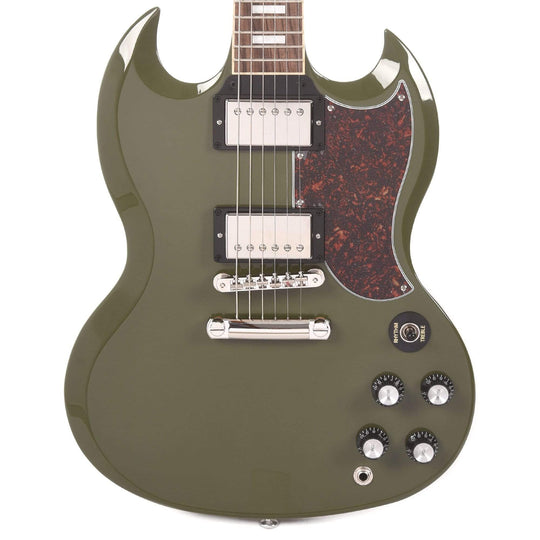 Gibson USA SG Standard Olive Drab w/Tortoise Pickguard & T-Type Pickups Electric Guitars / Solid Body