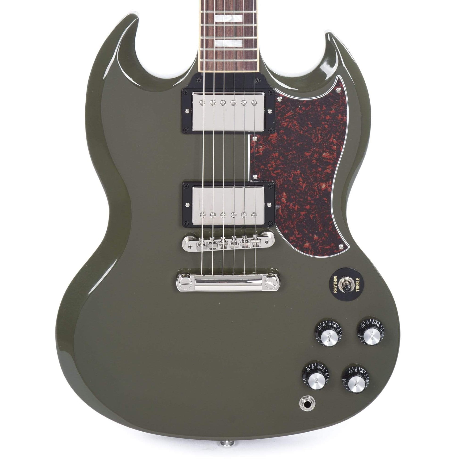 Gibson USA SG Standard Olive Drab w/Tortoise Pickguard & T-Type Pickups Electric Guitars / Solid Body