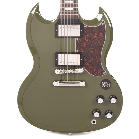 Gibson USA SG Standard Olive Drab w/Tortoise Pickguard & T-Type Pickups Electric Guitars / Solid Body