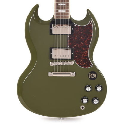 Gibson USA SG Standard Olive Drab w/Tortoise Pickguard & T-Type Pickups Electric Guitars / Solid Body