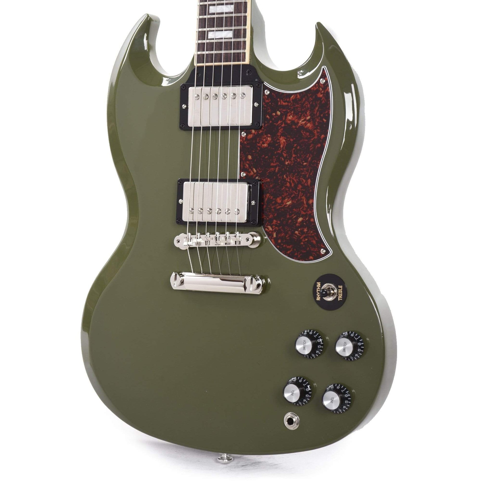Gibson USA SG Standard Olive Drab w/Tortoise Pickguard & T-Type Pickups Electric Guitars / Solid Body