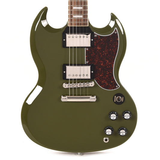 Gibson USA SG Standard Olive Drab w/Tortoise Pickguard & T-Type Pickups Electric Guitars / Solid Body