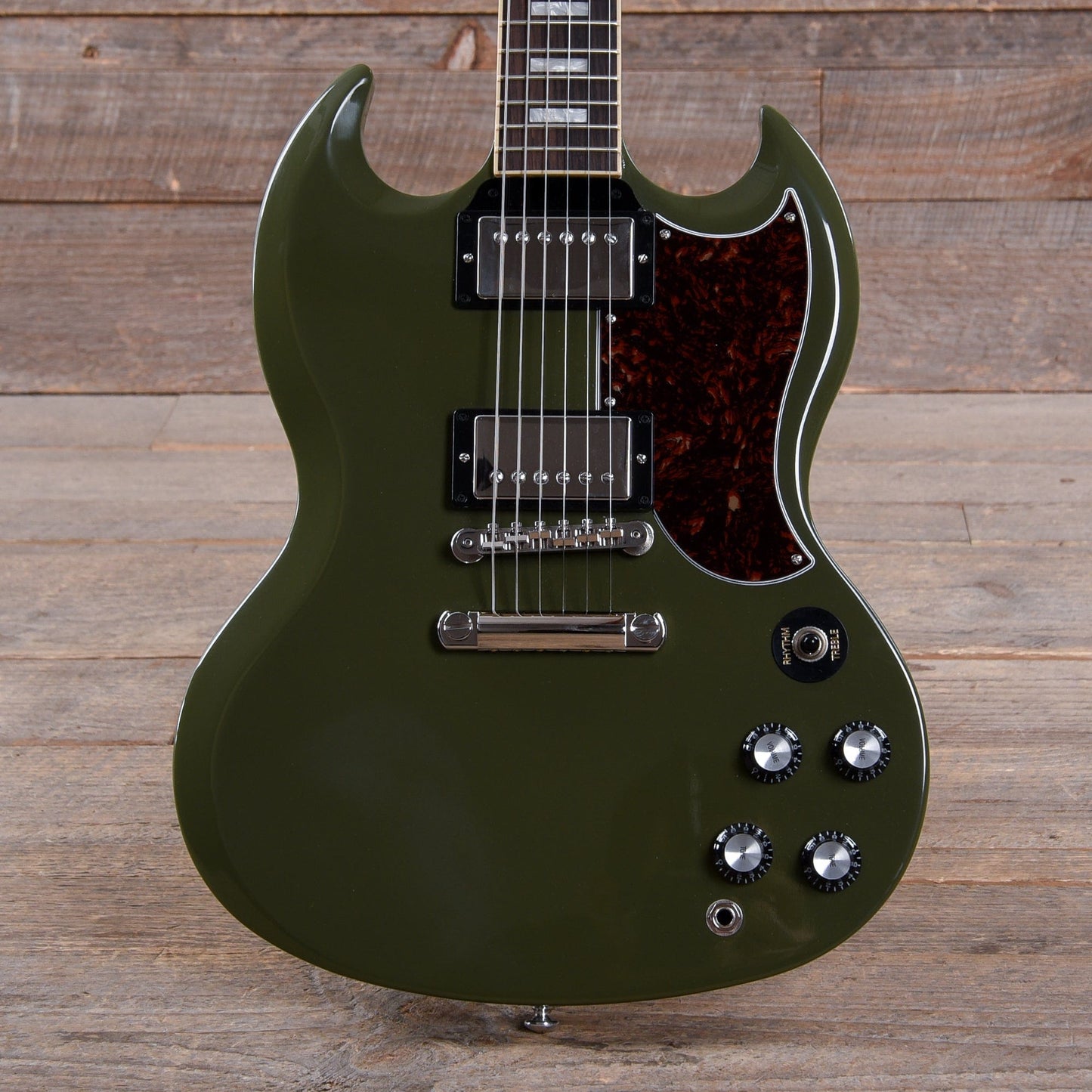 Gibson USA SG Standard Olive Drab w/Tortoise Pickguard & T-Type Pickups Electric Guitars / Solid Body