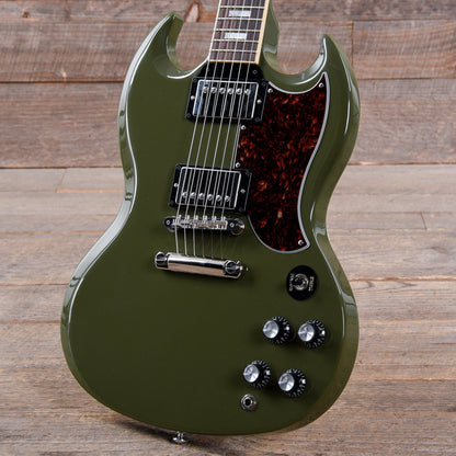 Gibson USA SG Standard Olive Drab w/Tortoise Pickguard & T-Type Pickups Electric Guitars / Solid Body