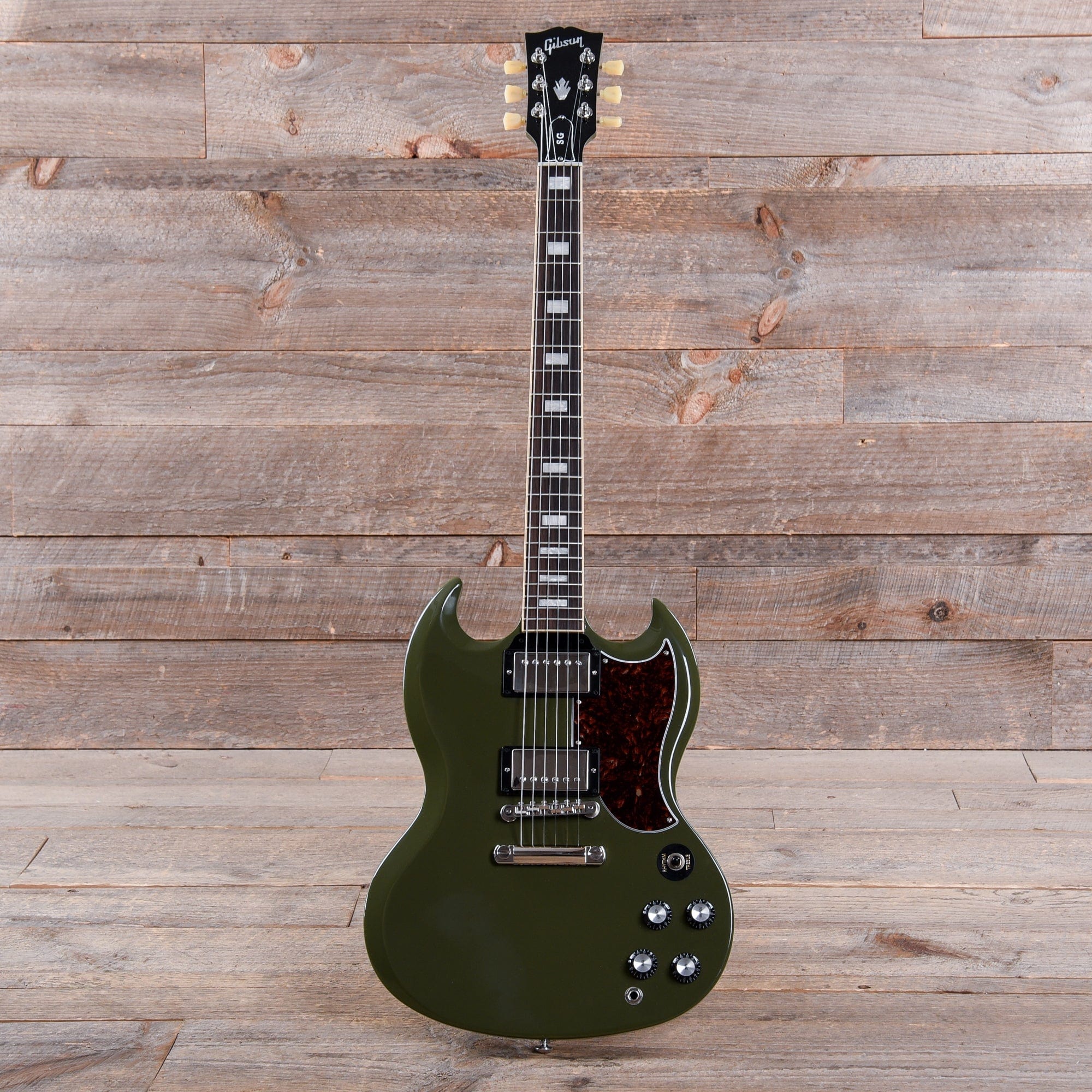 Gibson USA SG Standard Olive Drab w/Tortoise Pickguard & T-Type Pickups Electric Guitars / Solid Body