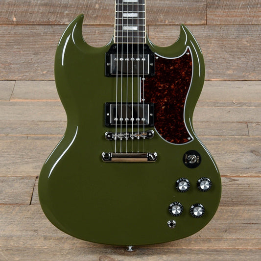 Gibson USA SG Standard Olive Drab w/Tortoise Pickguard & T-Type Pickups Electric Guitars / Solid Body