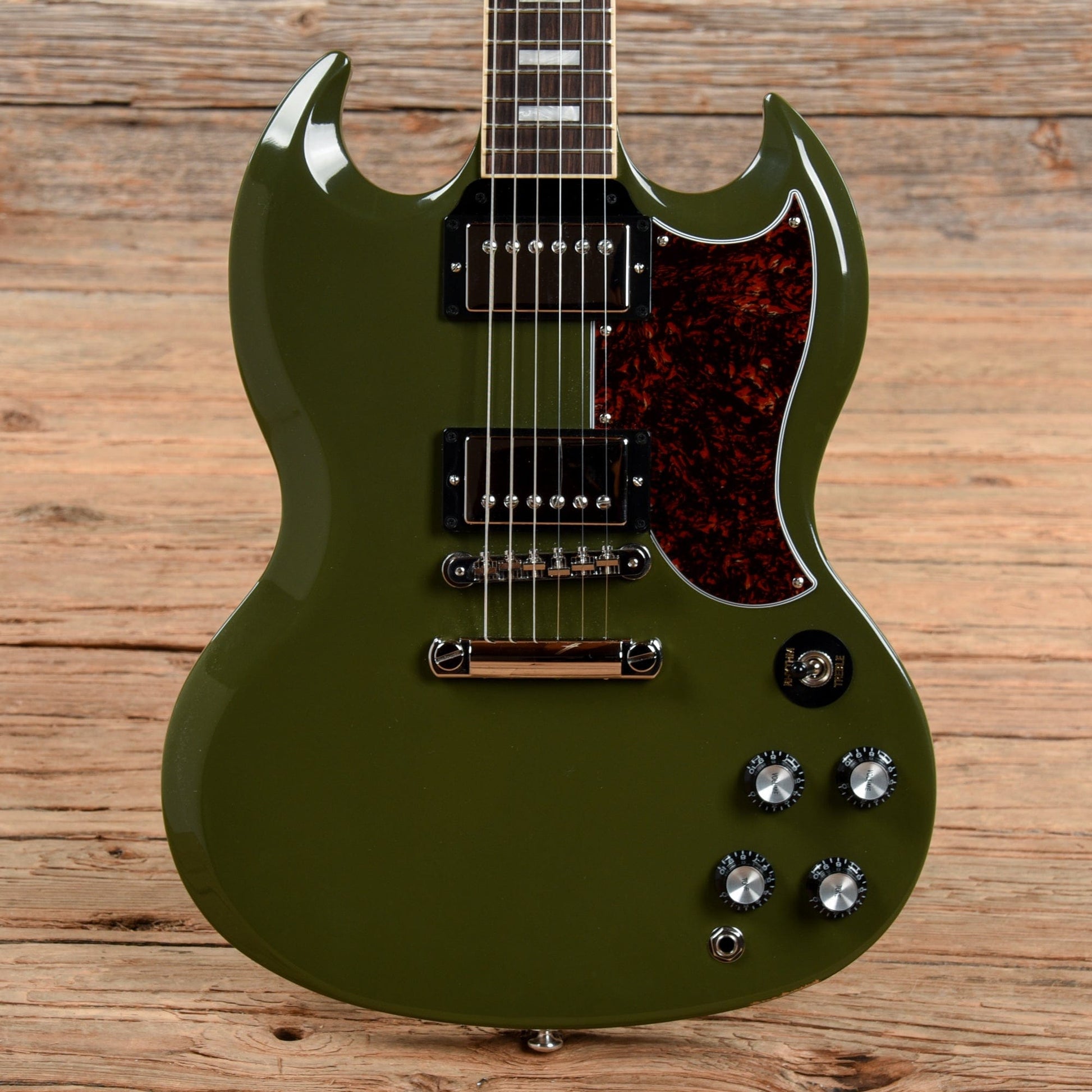 Gibson USA SG Standard Olive Drab w/Tortoise Pickguard & T-Type Pickups Electric Guitars / Solid Body
